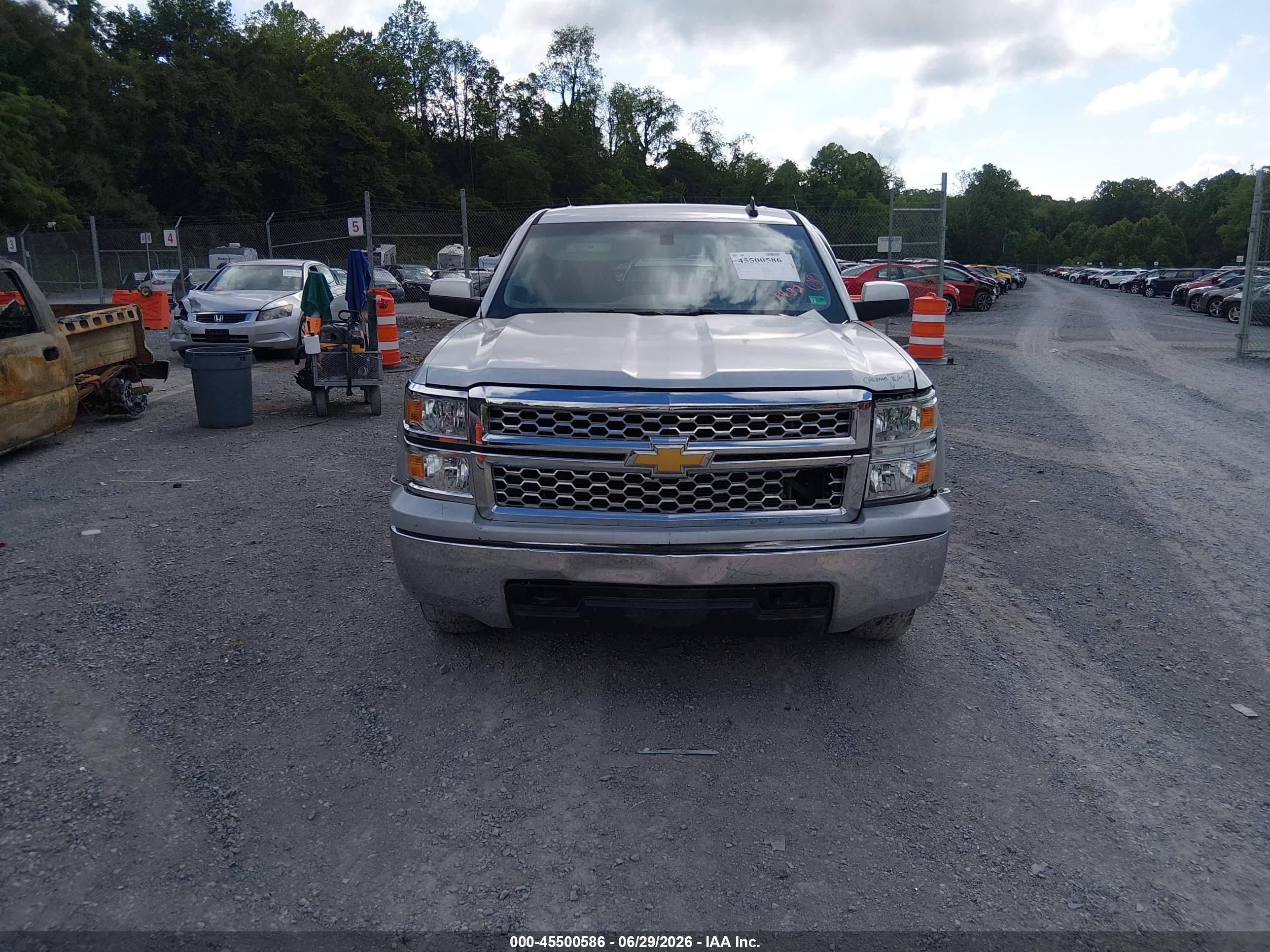 2015 Chevrolet Silverado 1500 1lt Silver vin: 1GCVKREC0FZ426430
