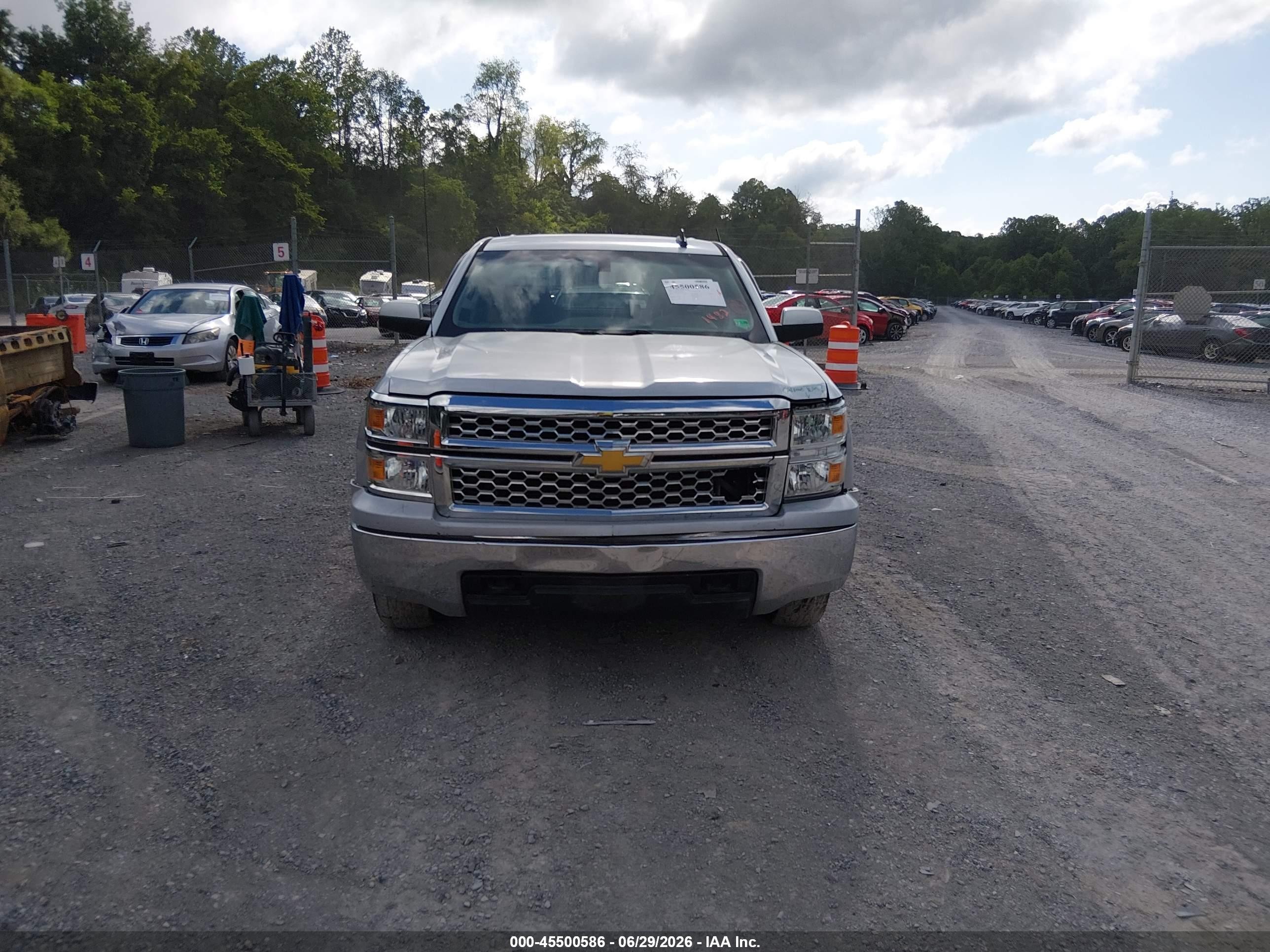 2015 Chevrolet Silverado 1500 1lt Silver vin: 1GCVKREC0FZ426430