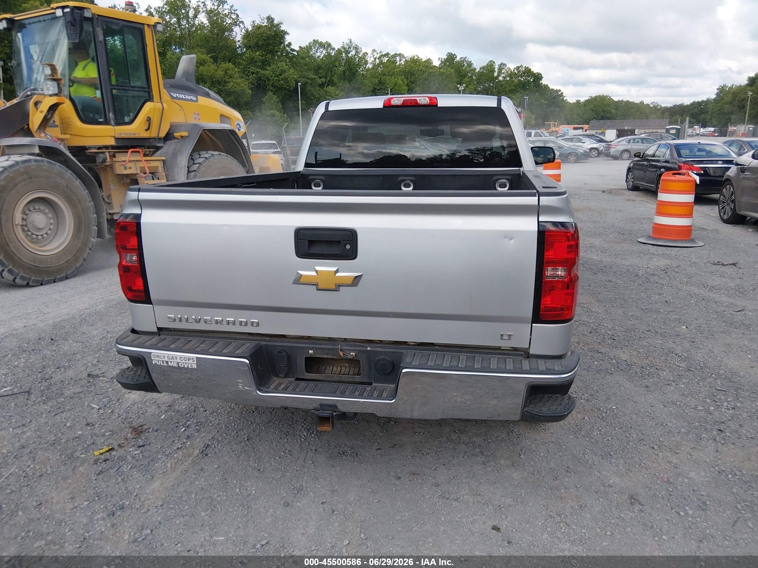 2015 Chevrolet Silverado 1500 1lt Silver vin: 1GCVKREC0FZ426430