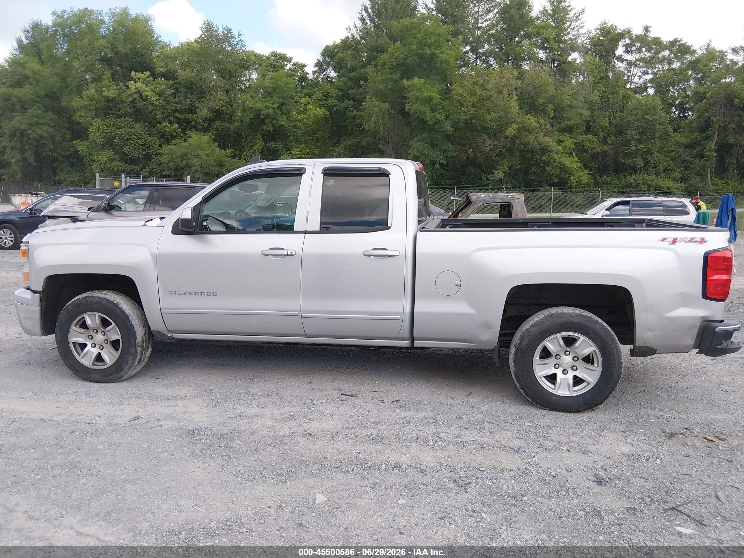 2015 Chevrolet Silverado 1500 1lt Silver vin: 1GCVKREC0FZ426430