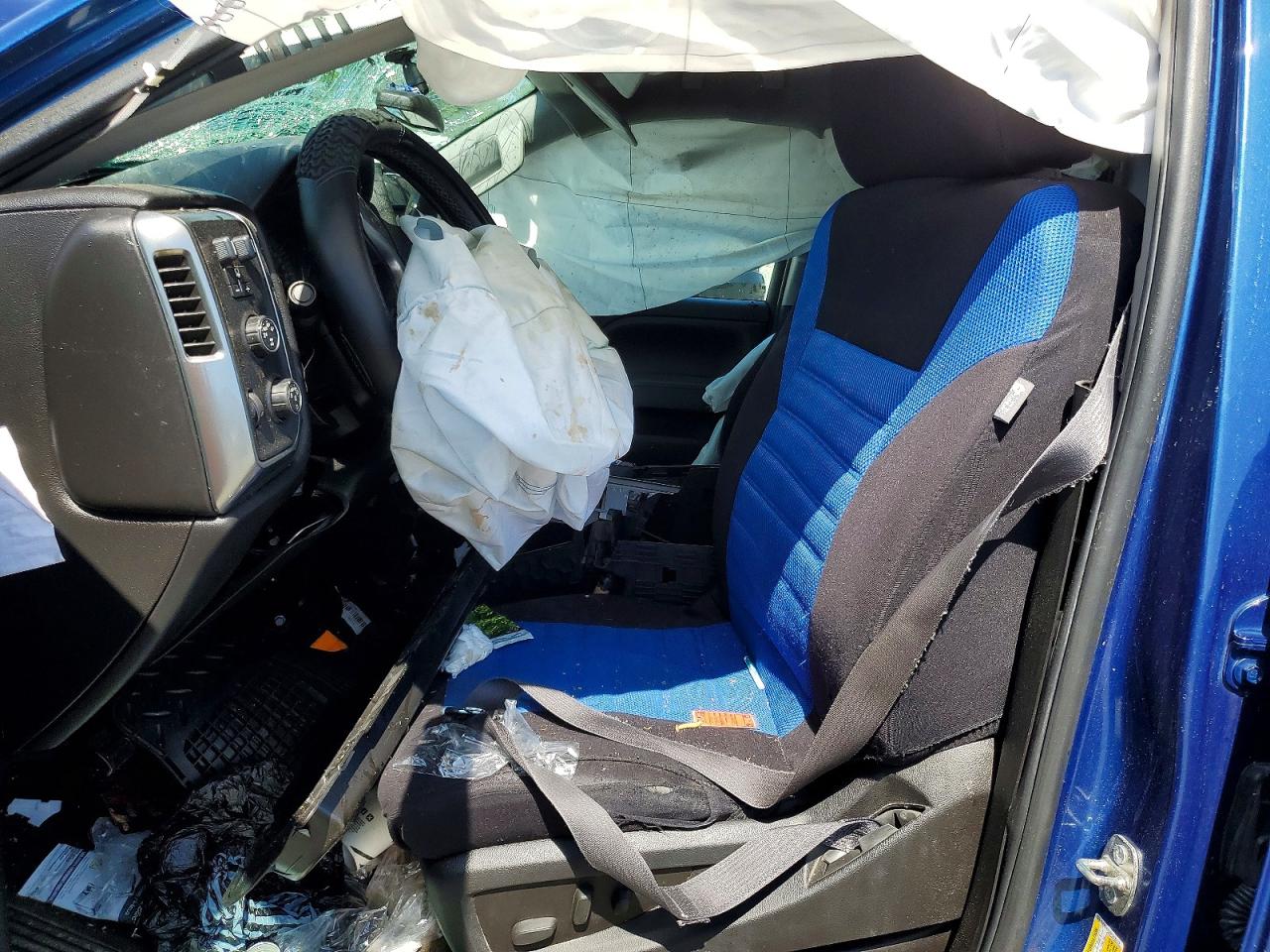 2015 Chevrolet Silverado K1500 Lt Blue vin: 1GCVKREC0FZ435712