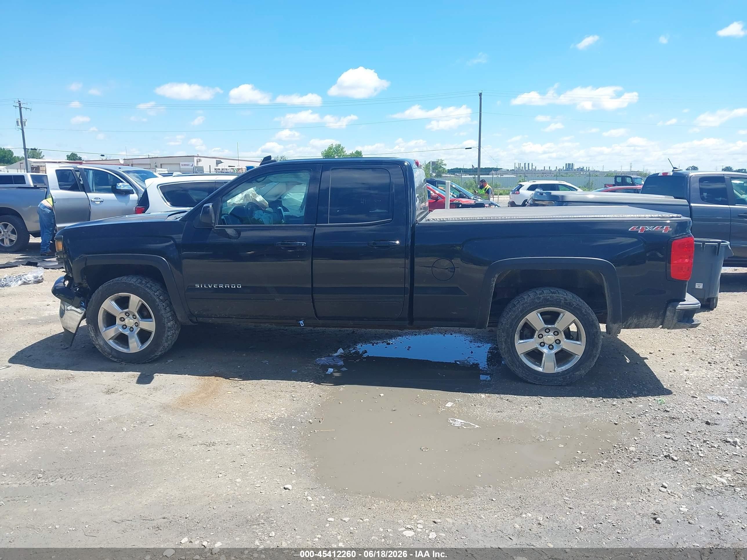 2015 Chevrolet Silverado 1500 Lt Black vin: 1GCVKREC0FZ439274