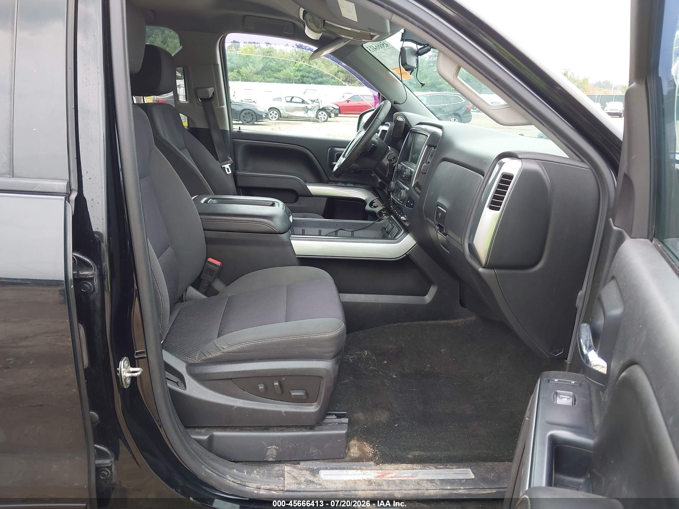 2015 Chevrolet Silverado 1500 Lt Black vin: 1GCVKREC0FZ445981