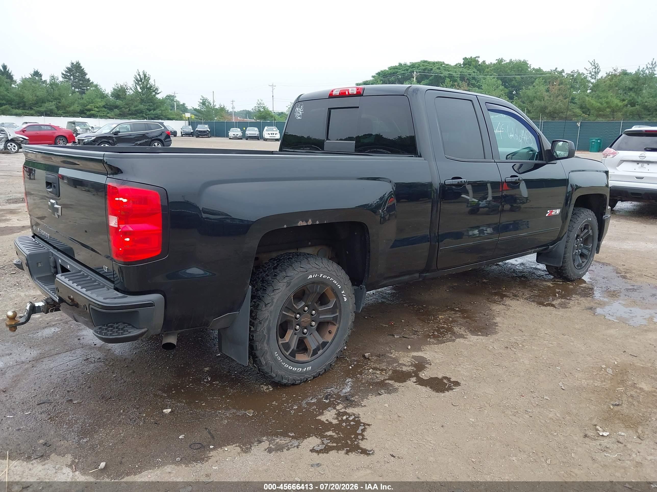 2015 Chevrolet Silverado 1500 Lt Black vin: 1GCVKREC0FZ445981