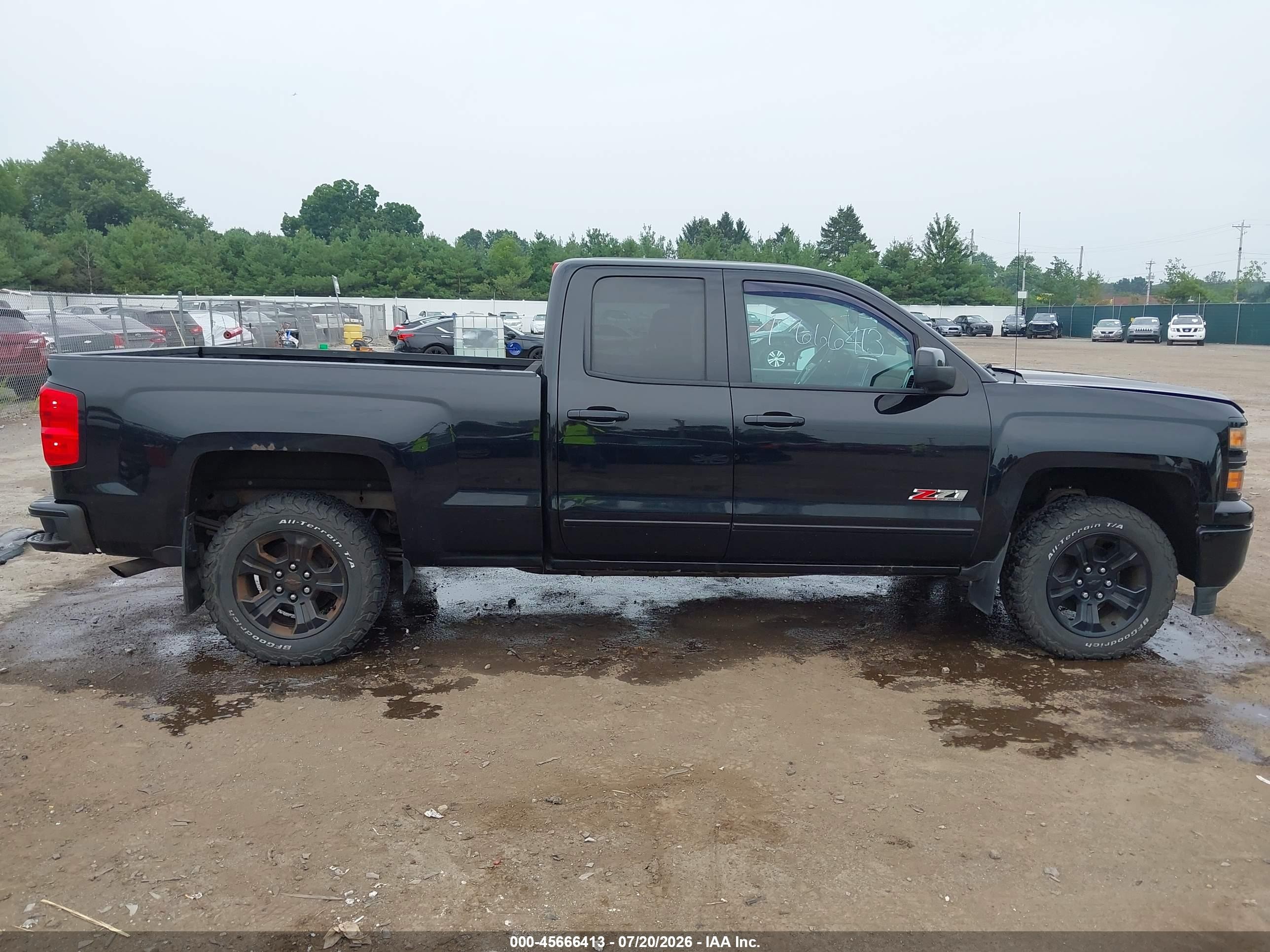 2015 Chevrolet Silverado 1500 Lt Black vin: 1GCVKREC0FZ445981