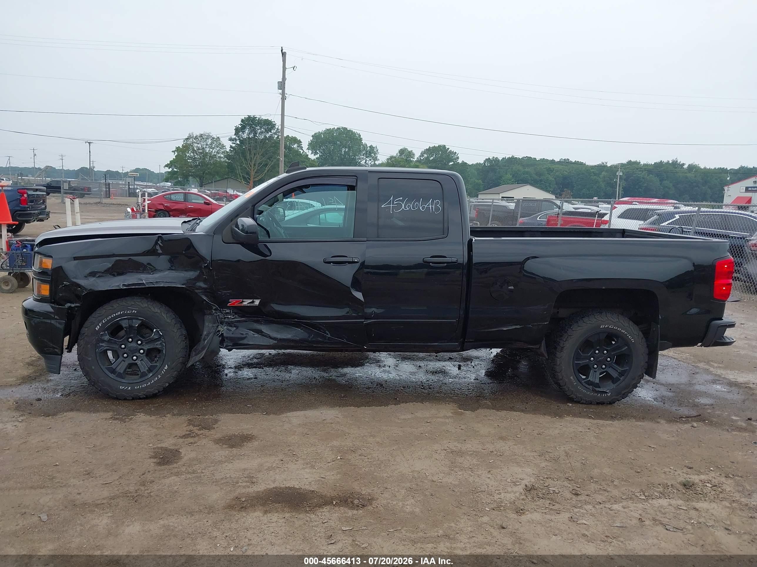 2015 Chevrolet Silverado 1500 Lt Black vin: 1GCVKREC0FZ445981