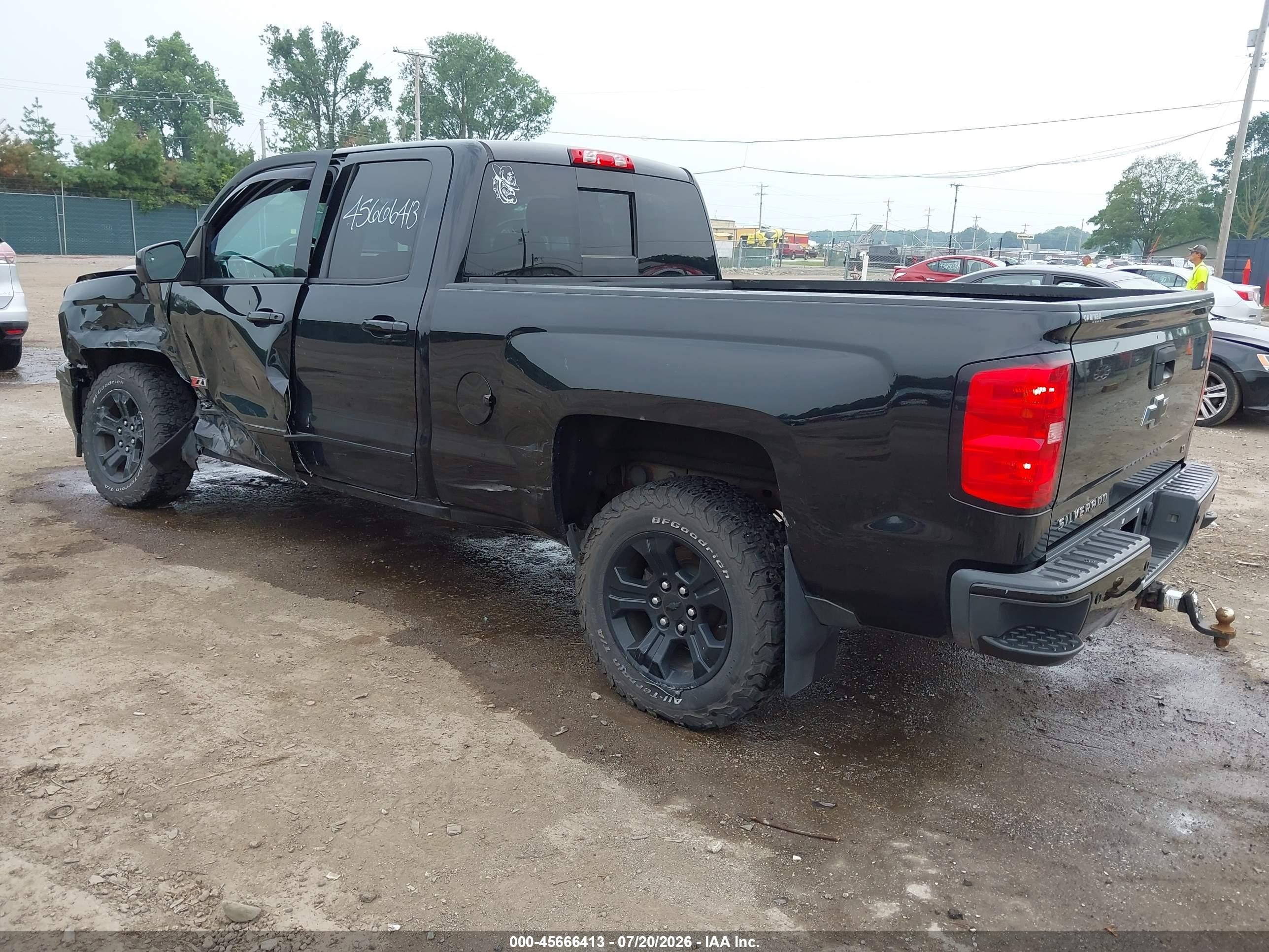 2015 Chevrolet Silverado 1500 Lt Black vin: 1GCVKREC0FZ445981