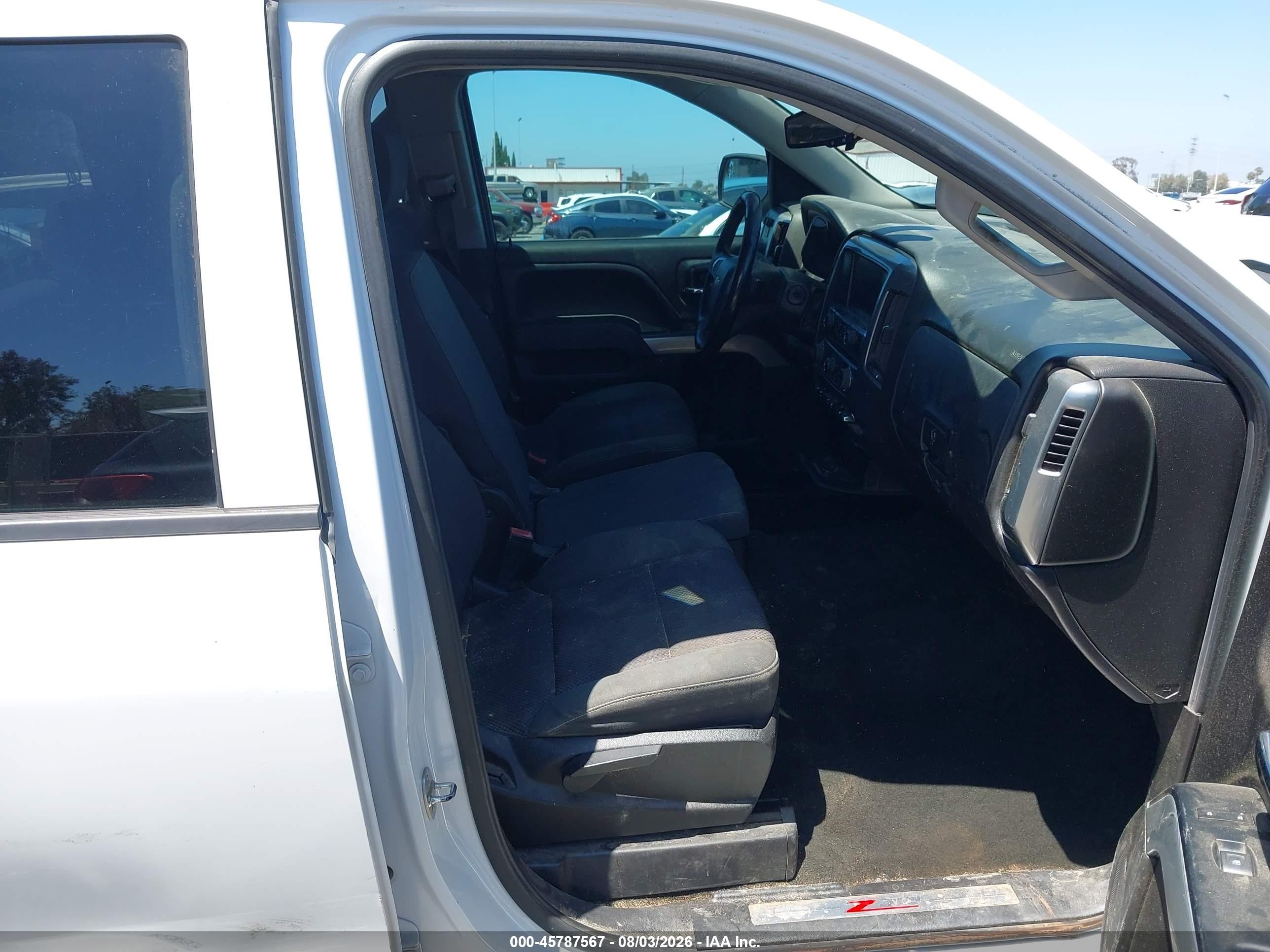 2014 Chevrolet Silverado 1500 Lt White vin: 1GCVKREC1EZ102675