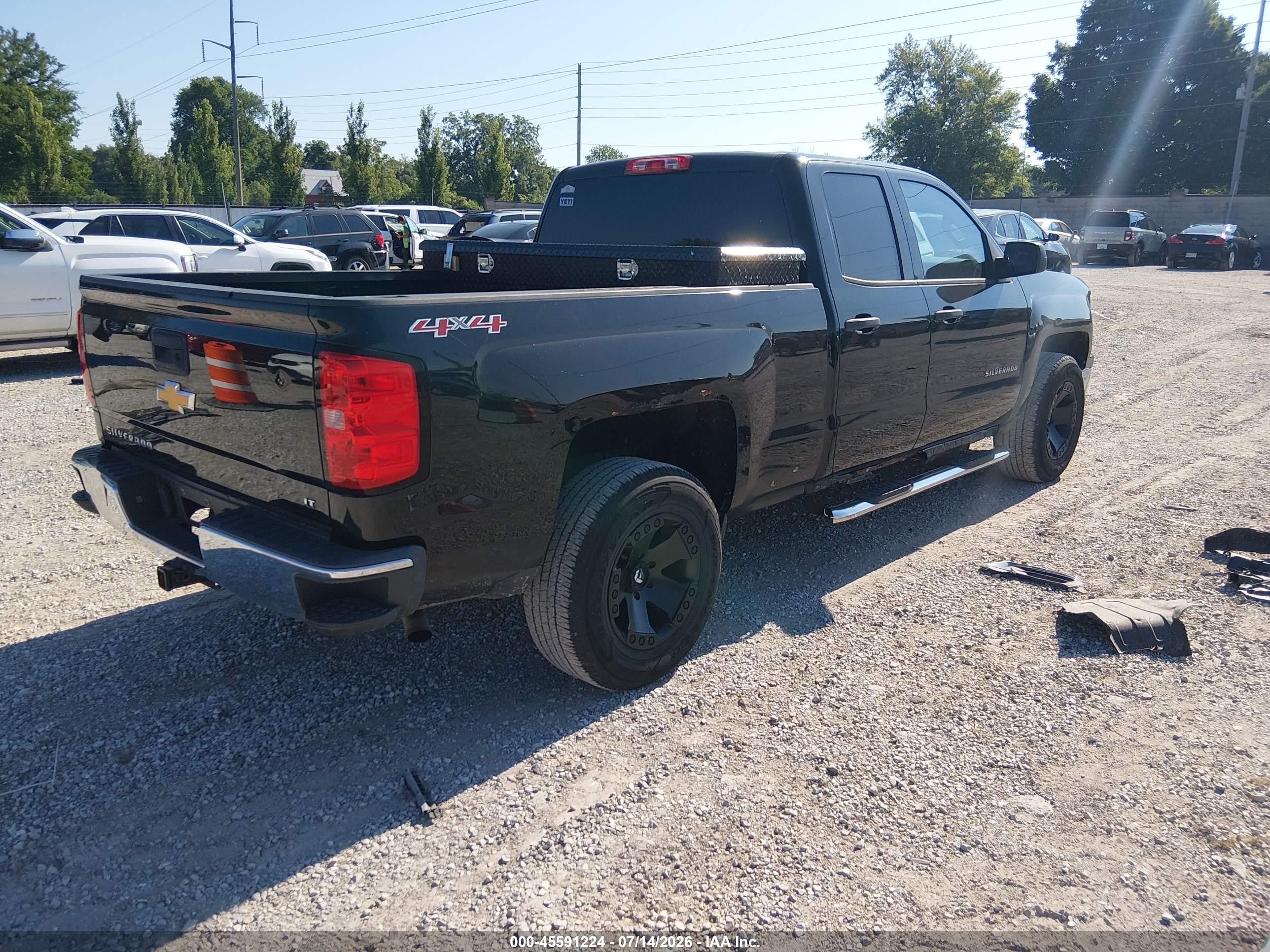 2014 Chevrolet Silverado 1500 Lt Black vin: 1GCVKREC1EZ293997
