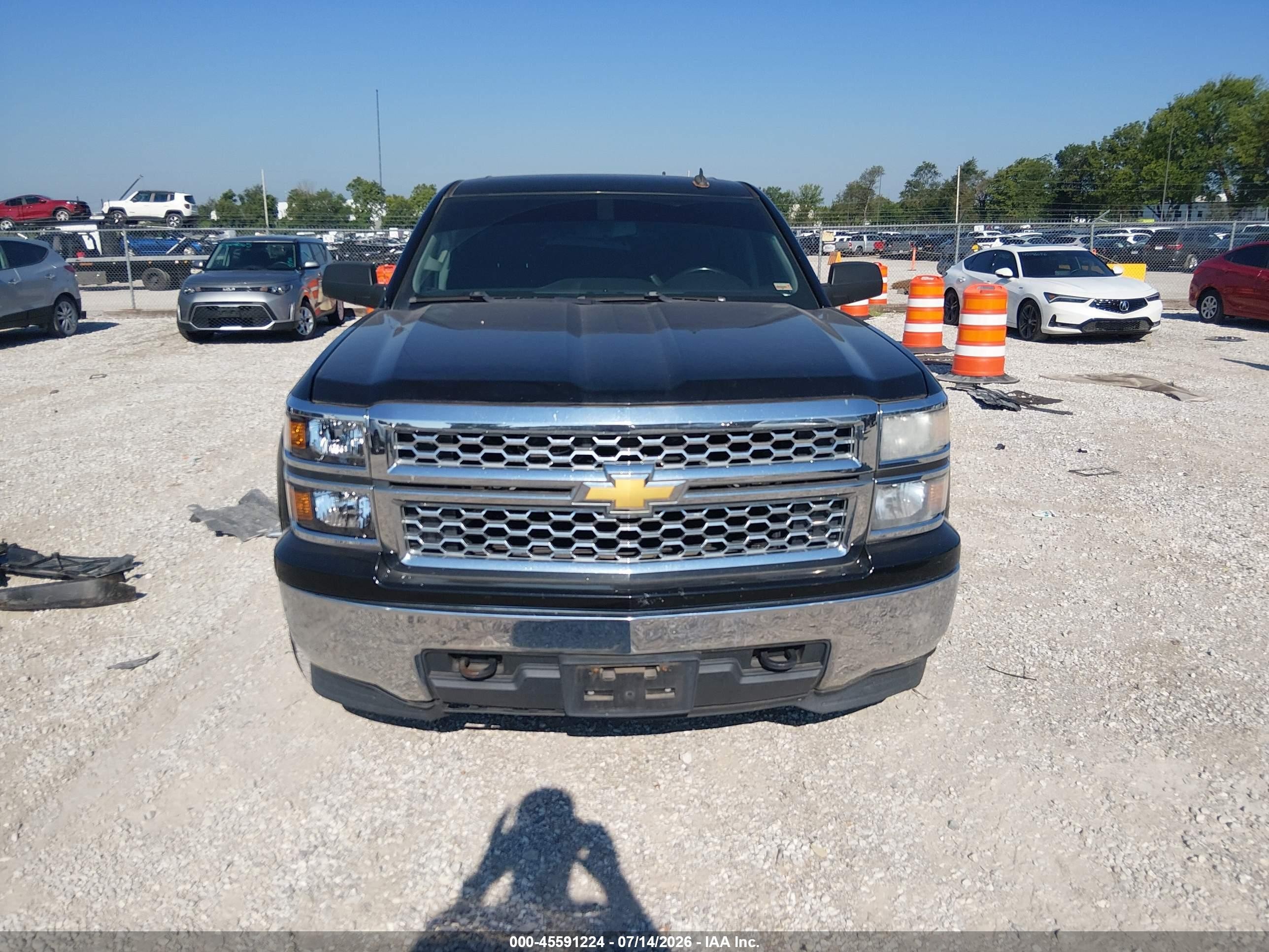 2014 Chevrolet Silverado 1500 Lt Black vin: 1GCVKREC1EZ293997