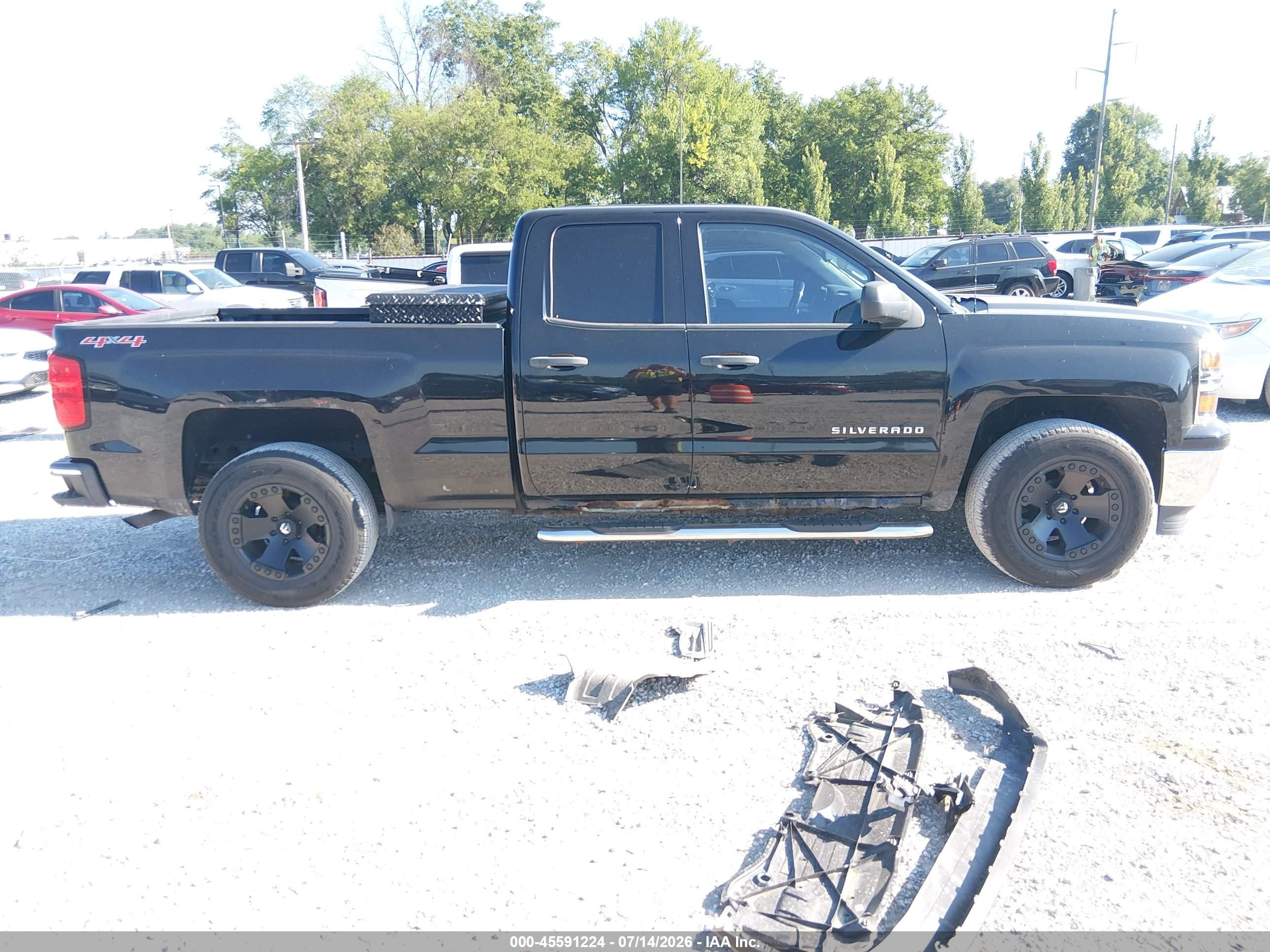2014 Chevrolet Silverado 1500 Lt Black vin: 1GCVKREC1EZ293997
