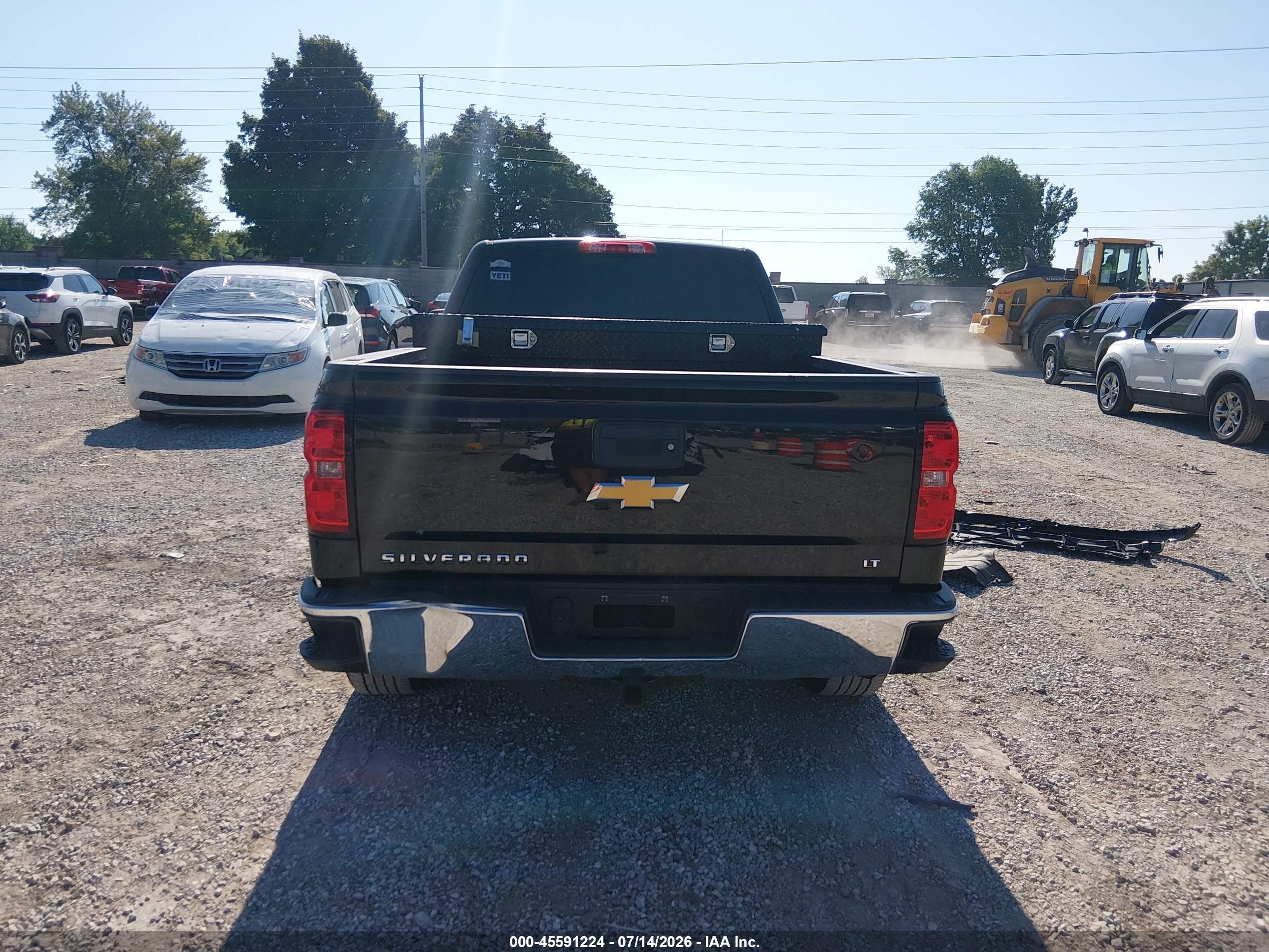2014 Chevrolet Silverado 1500 Lt Black vin: 1GCVKREC1EZ293997