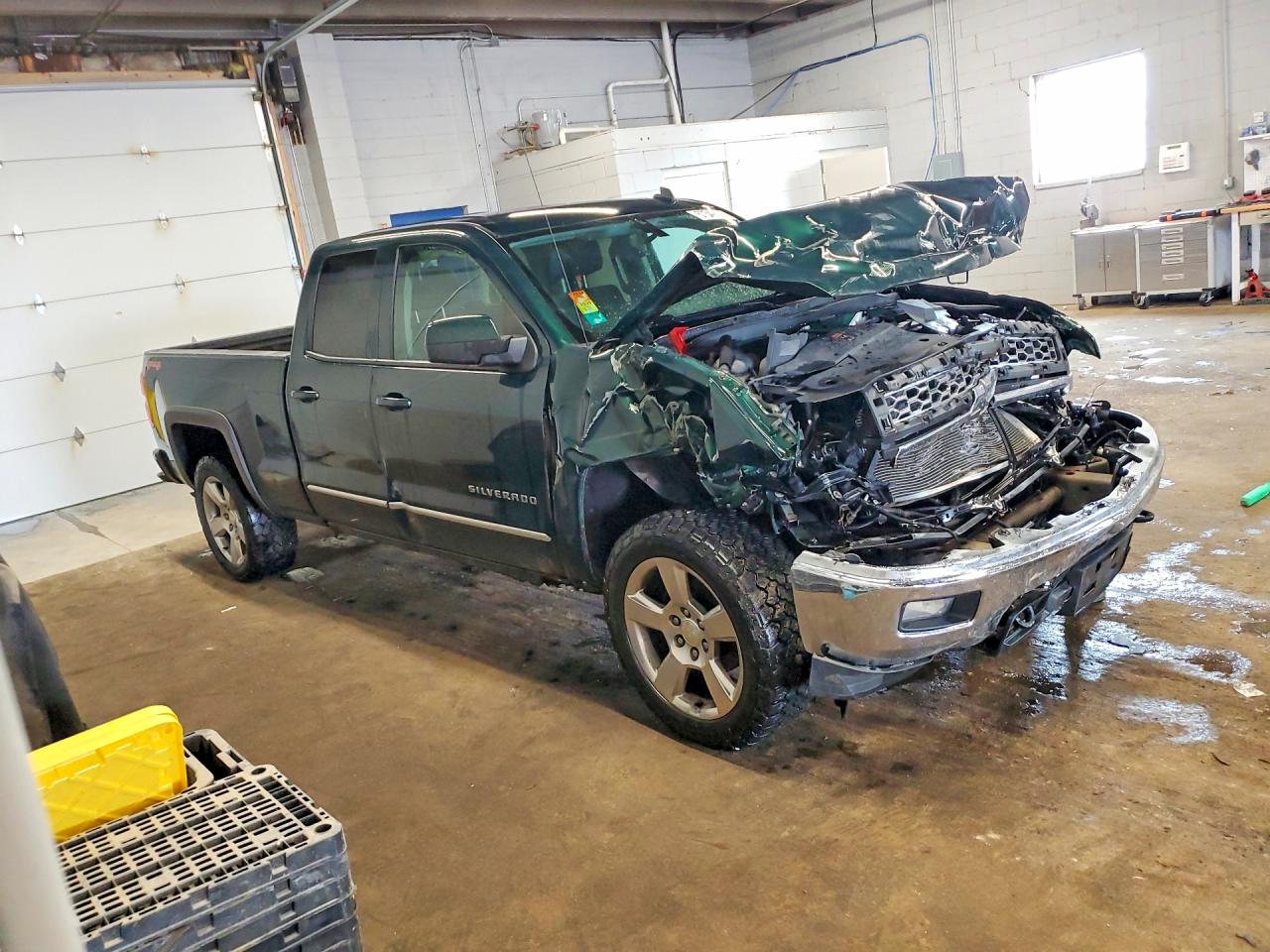 2014 Chevrolet Silverado K1500 Lt Green vin: 1GCVKREC1EZ322883