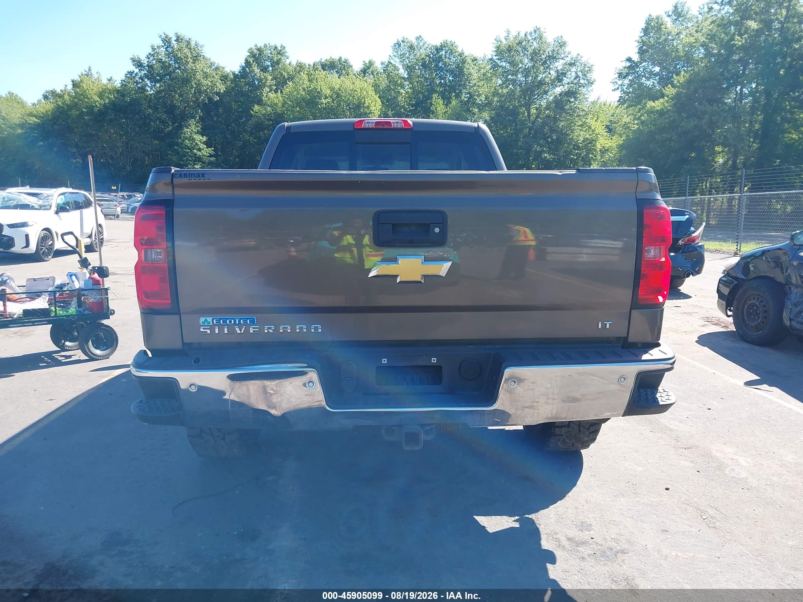 2015 Chevrolet Silverado 1500 Lt Brown vin: 1GCVKREC1FZ171898
