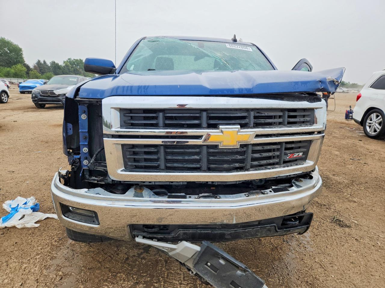 2015 Chevrolet Silverado K1500 Lt Blue vin: 1GCVKREC1FZ213261
