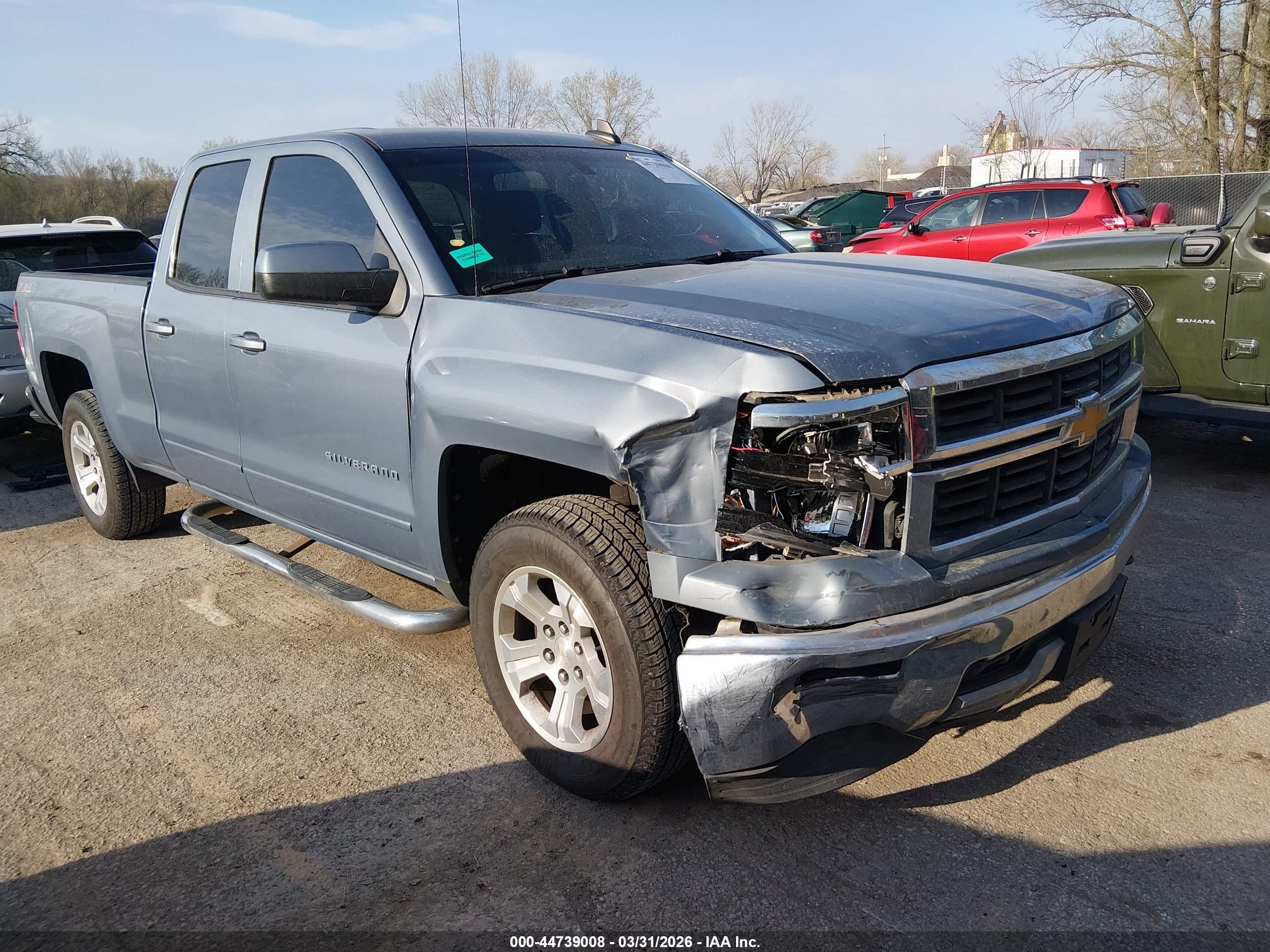 2015 Chevrolet Silverado 1500 2lt Blue vin: 1GCVKREC1FZ279132