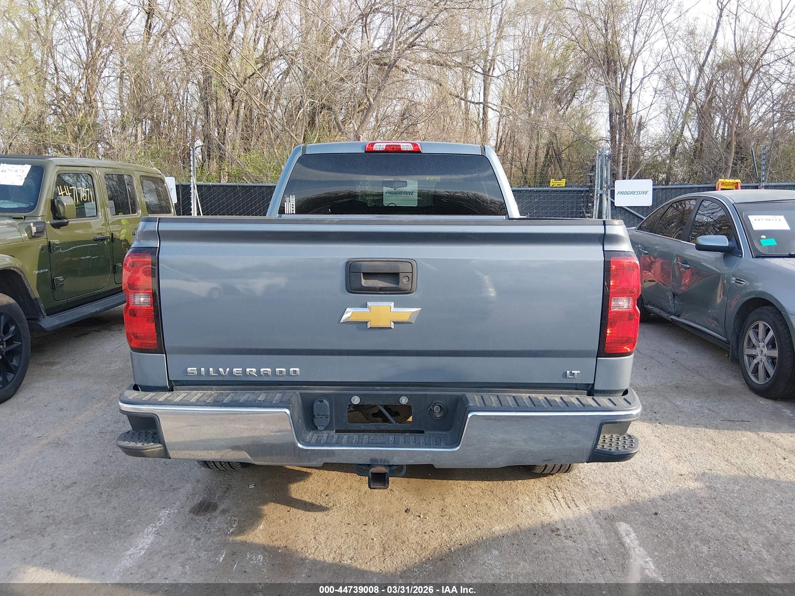 2015 Chevrolet Silverado 1500 2lt Blue vin: 1GCVKREC1FZ279132