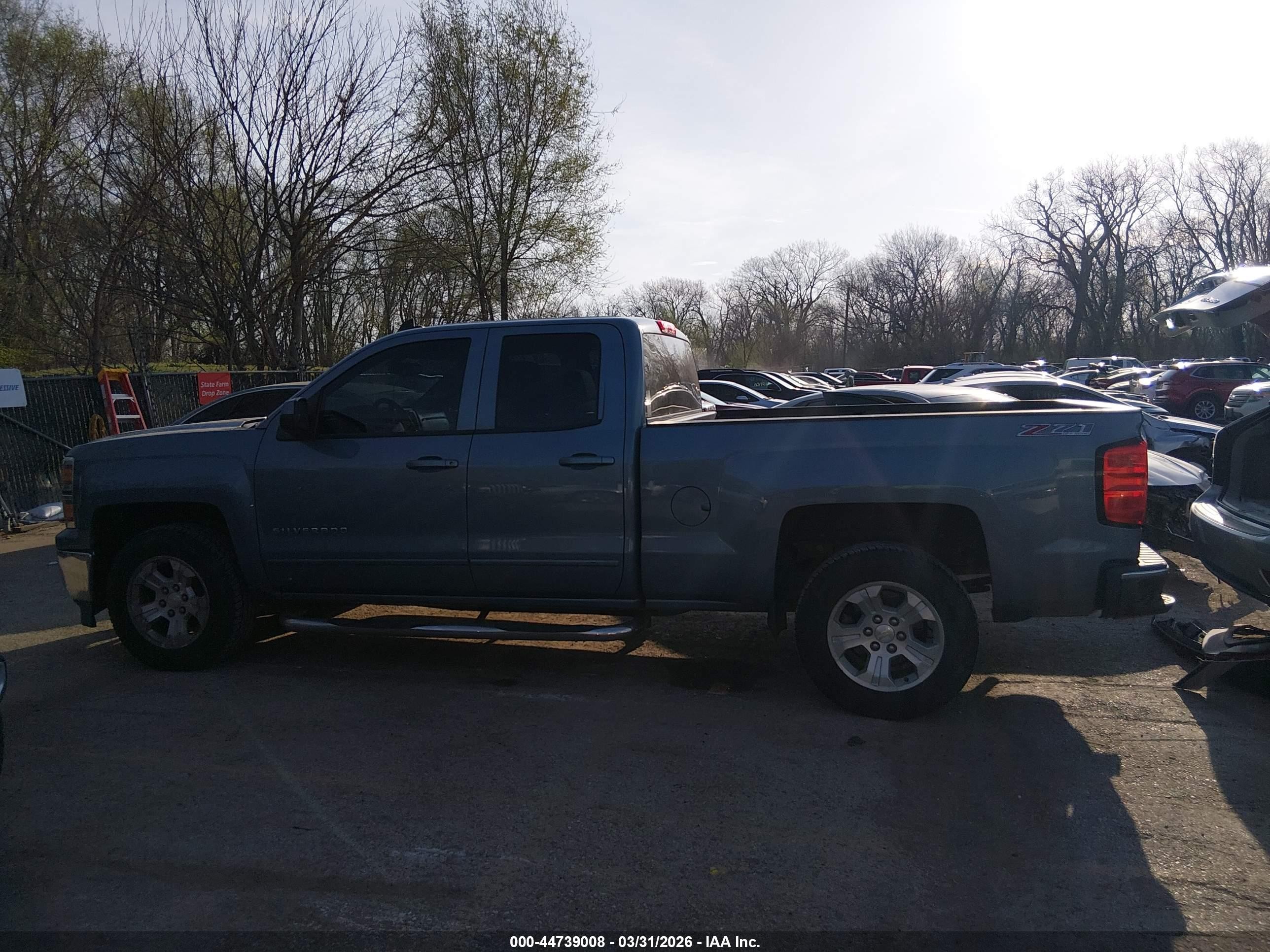 2015 Chevrolet Silverado 1500 2lt Blue vin: 1GCVKREC1FZ279132