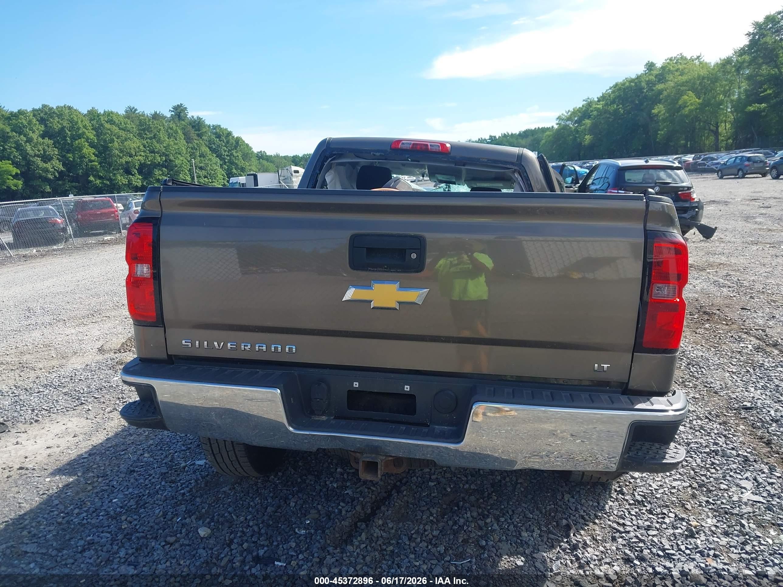 2015 Chevrolet Silverado 1500 Lt Коричневый vin: 1GCVKREC1FZ353262