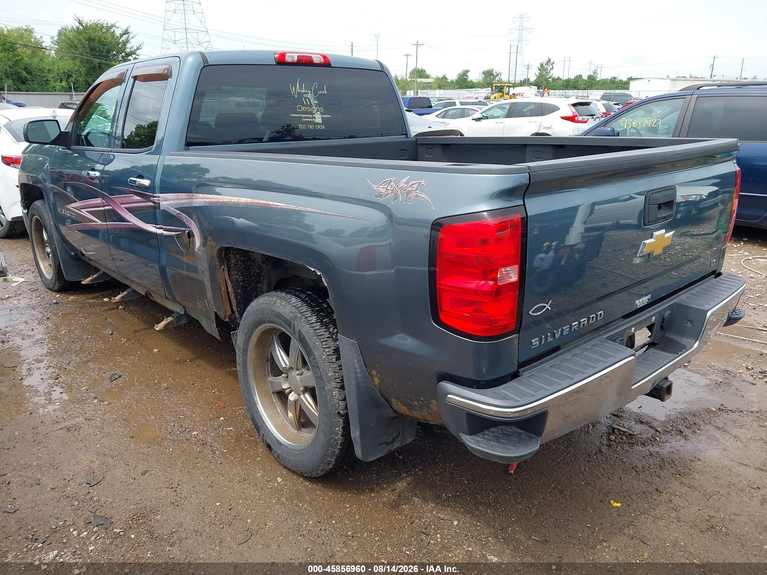 2014 Chevrolet Silverado 1500 Lt Blue vin: 1GCVKREC2EZ135619