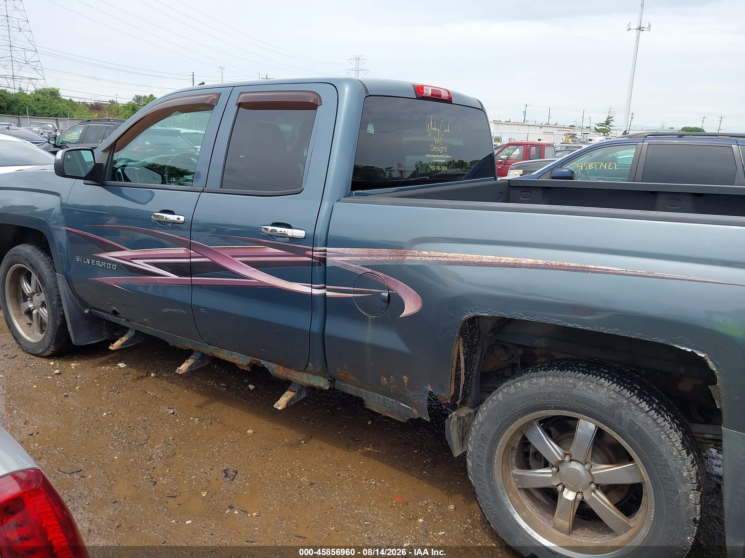 2014 Chevrolet Silverado 1500 Lt Blue vin: 1GCVKREC2EZ135619