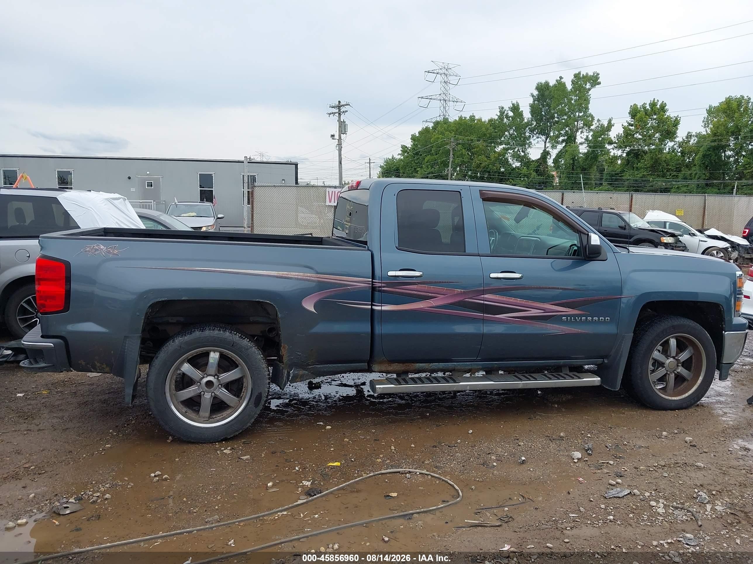 2014 Chevrolet Silverado 1500 Lt Blue vin: 1GCVKREC2EZ135619
