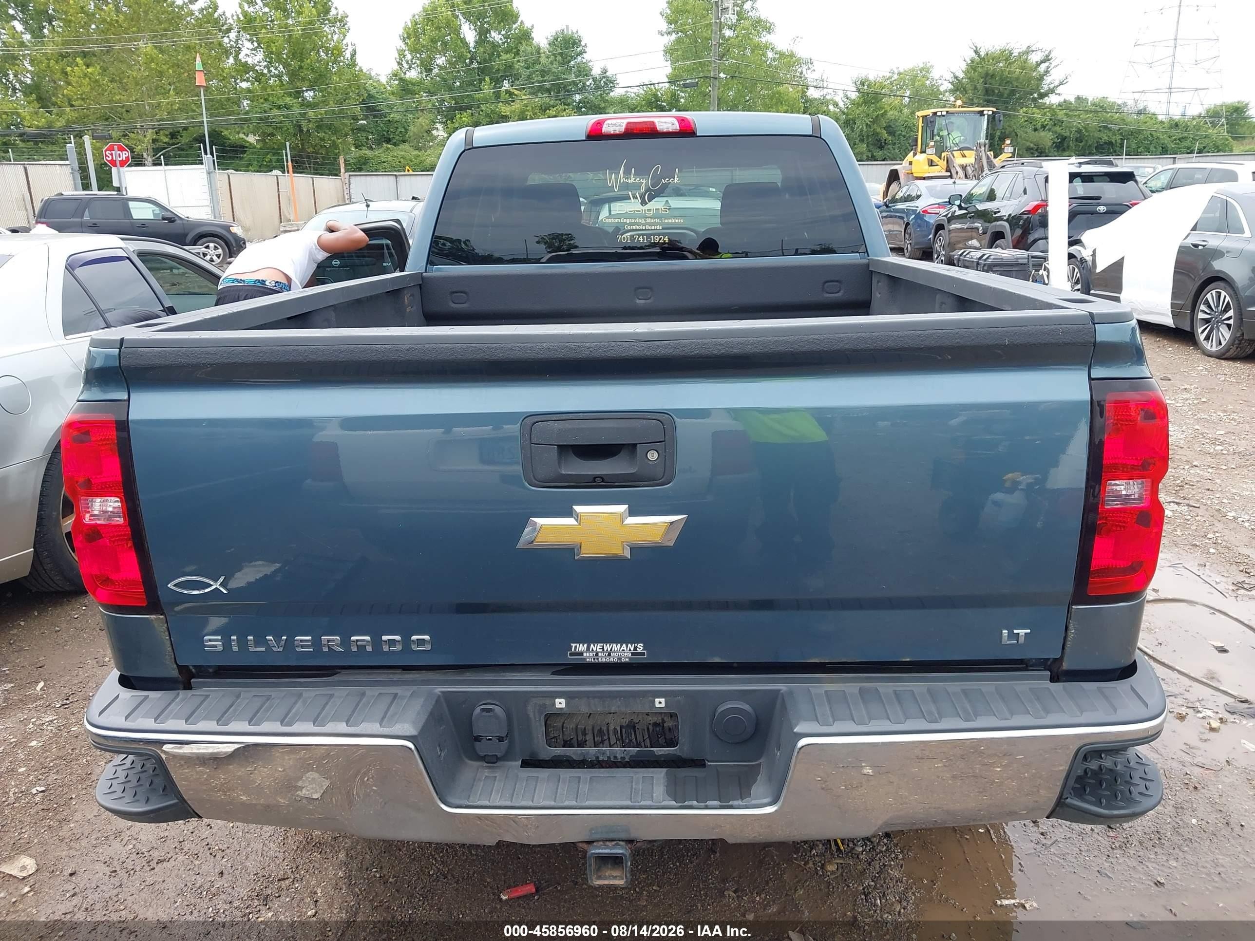 2014 Chevrolet Silverado 1500 Lt Blue vin: 1GCVKREC2EZ135619