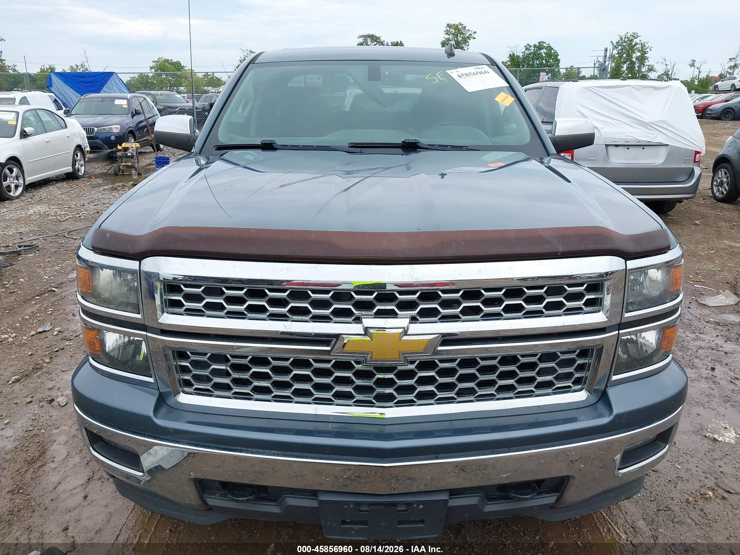 2014 Chevrolet Silverado 1500 Lt Blue vin: 1GCVKREC2EZ135619