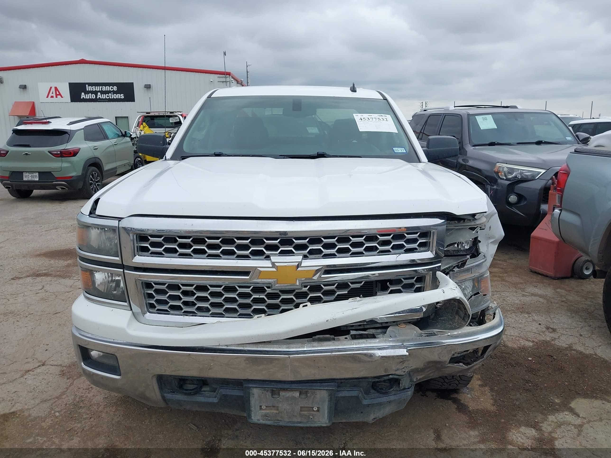 2014 Chevrolet Silverado 1500 Lt White vin: 1GCVKREC2EZ191026