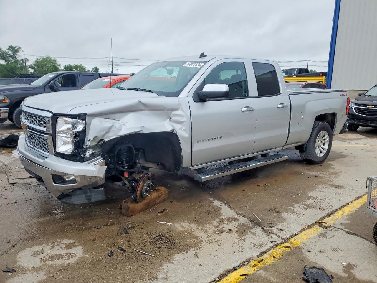 2014 Chevrolet Silverado K1500 Lt Silver vin: 1GCVKREC2EZ332953