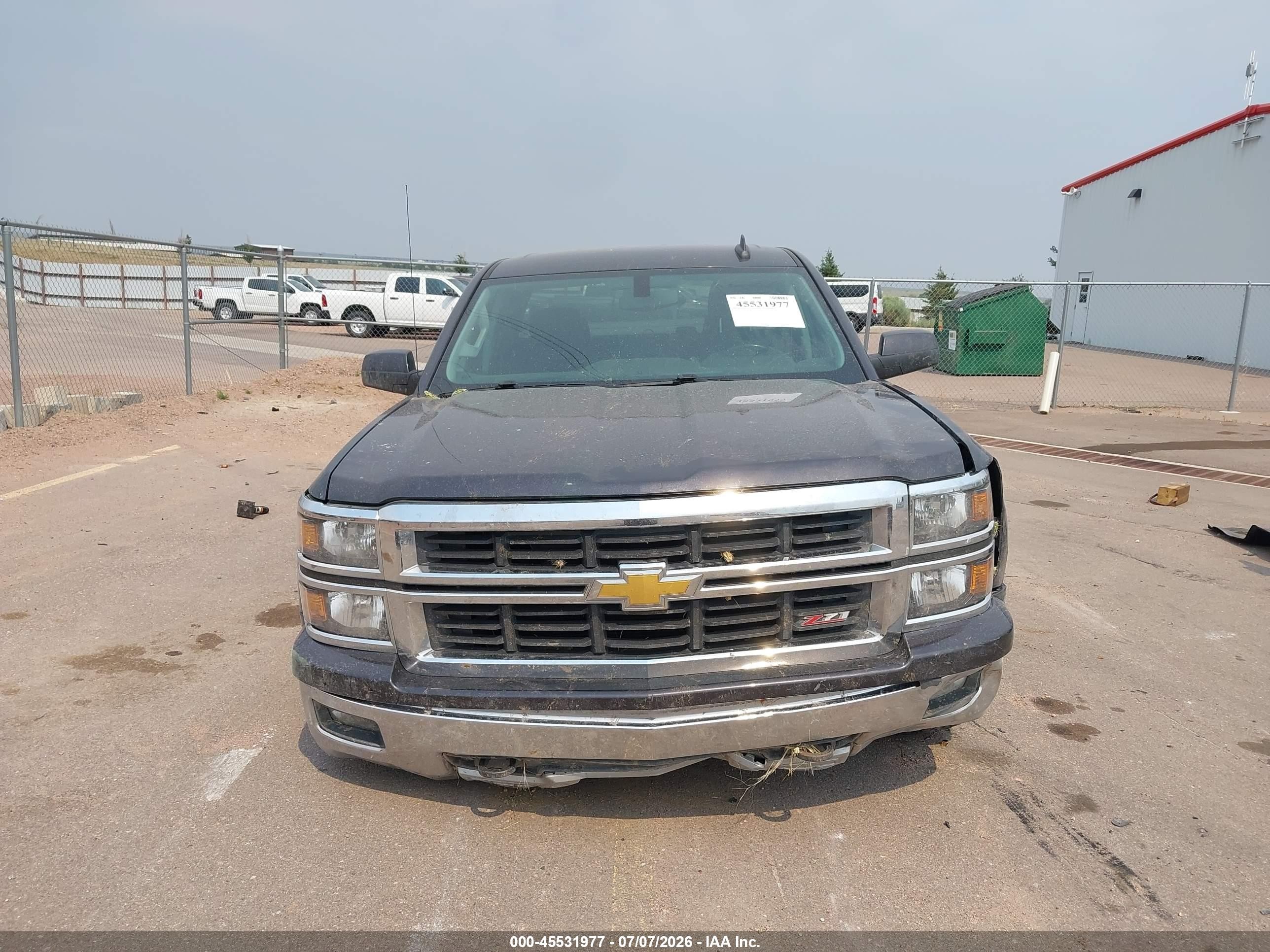 2015 Chevrolet Silverado 1500 Lt Серый vin: 1GCVKREC2FZ148078