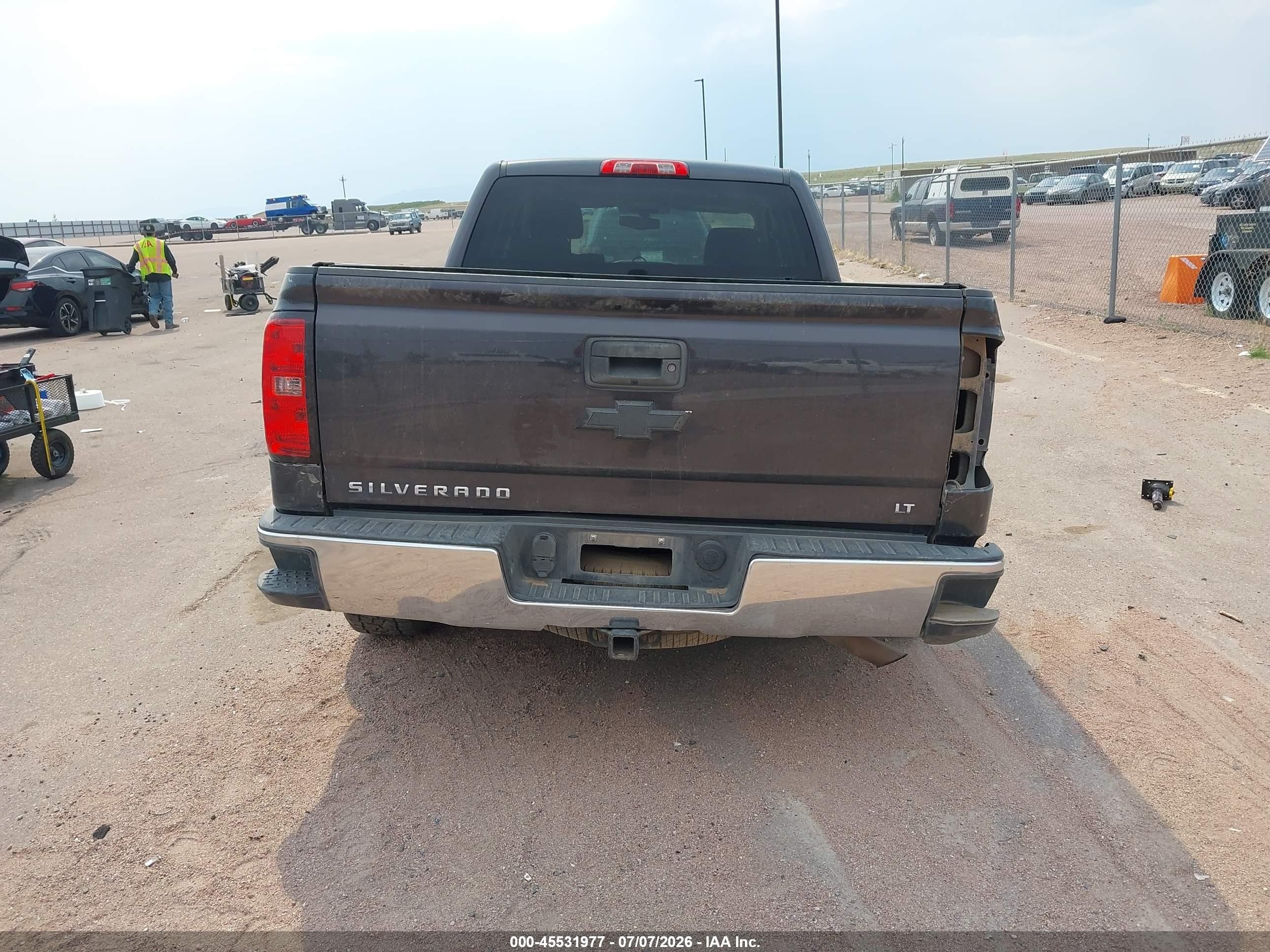 2015 Chevrolet Silverado 1500 Lt Серый vin: 1GCVKREC2FZ148078