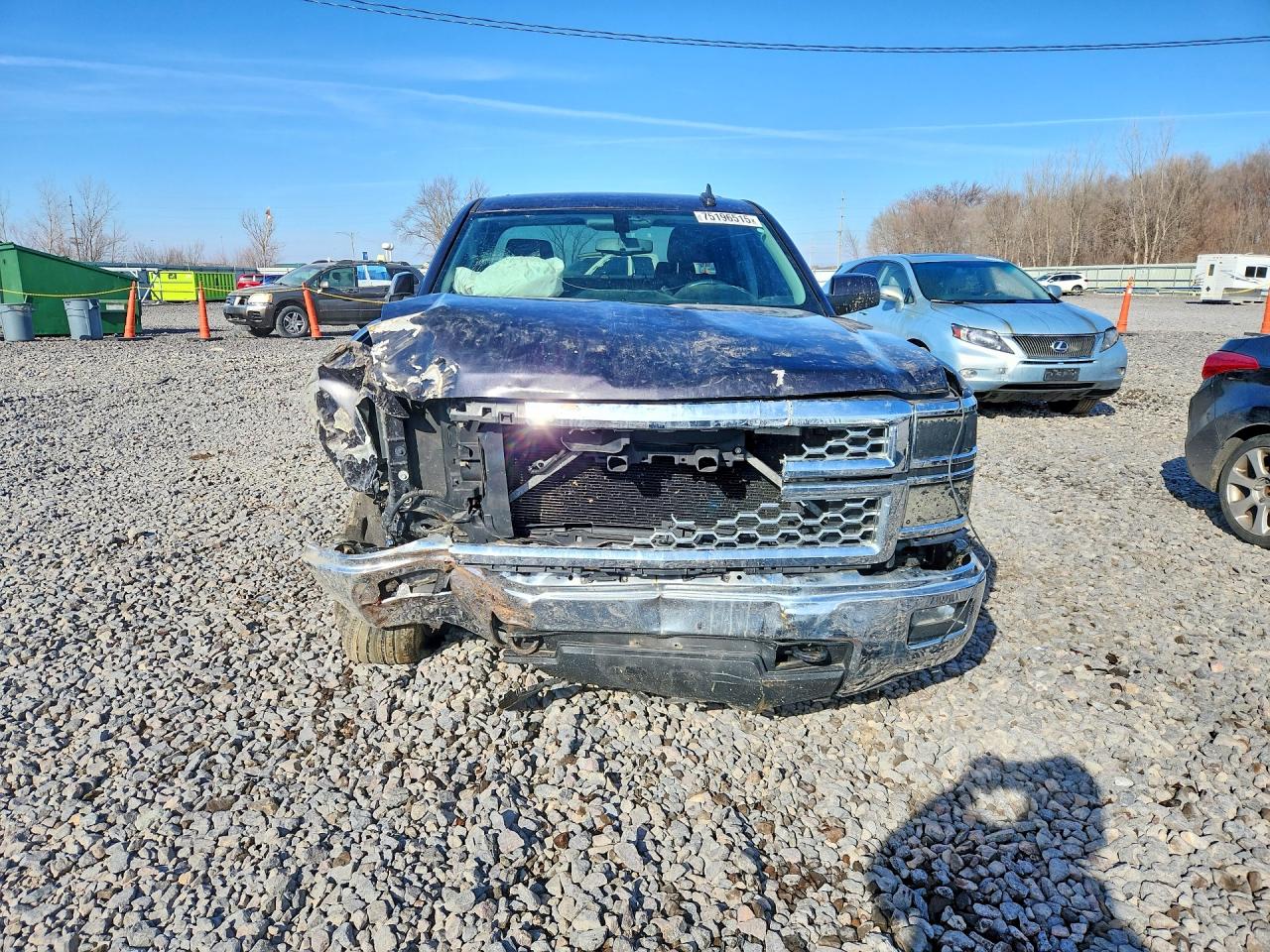 2015 Chevrolet Silverado K1500 Lt Gray vin: 1GCVKREC2FZ163311