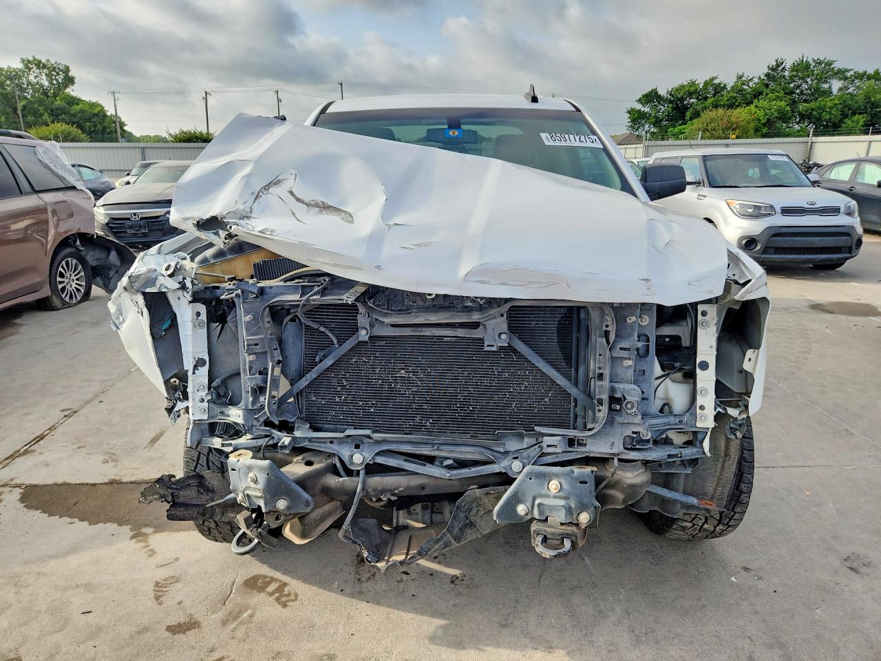 2015 Chevrolet Silverado K1500 Lt Белый vin: 1GCVKREC2FZ176897