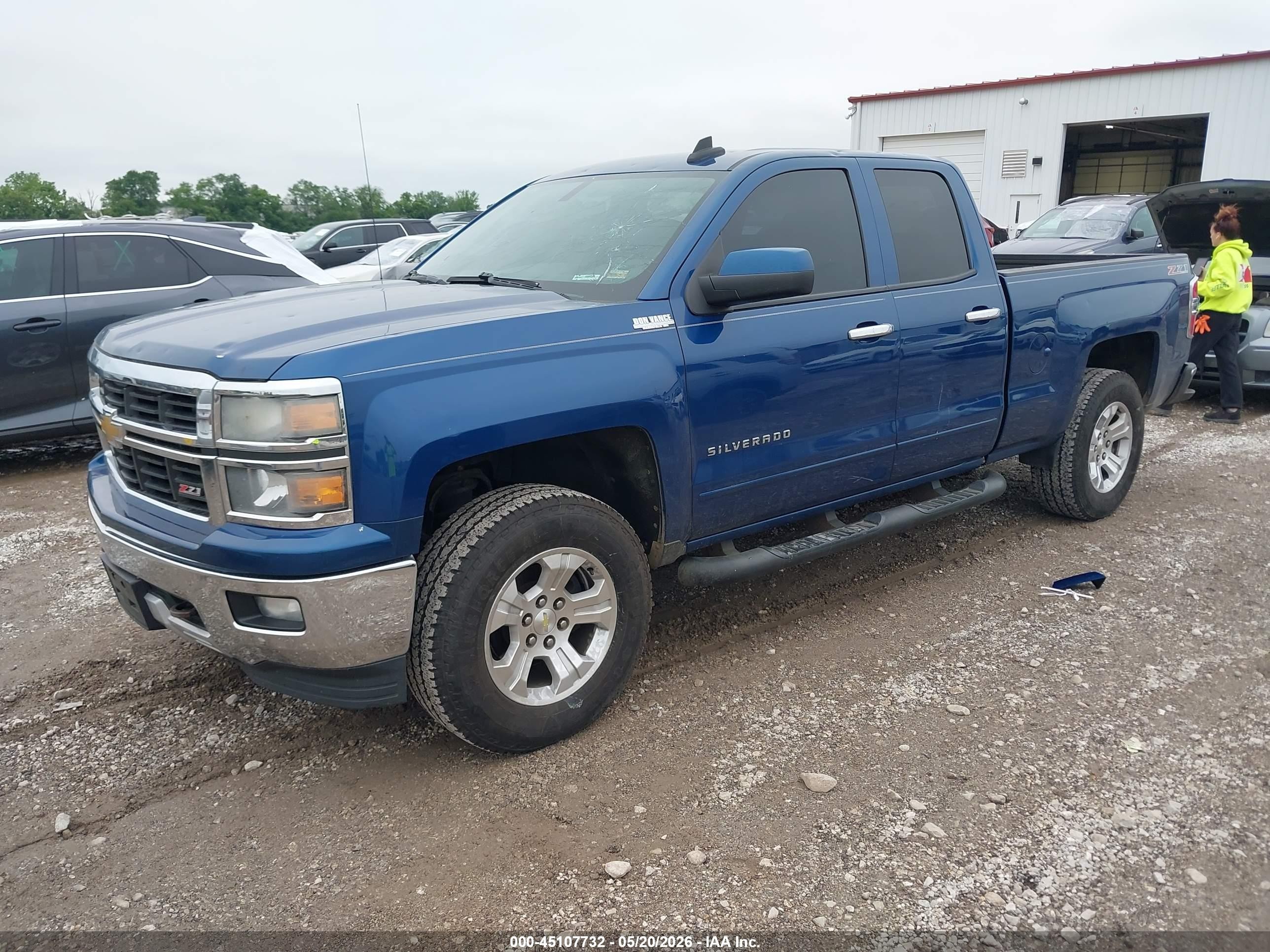 2015 Chevrolet Silverado 1500 2lt Blue vin: 1GCVKREC2FZ190069