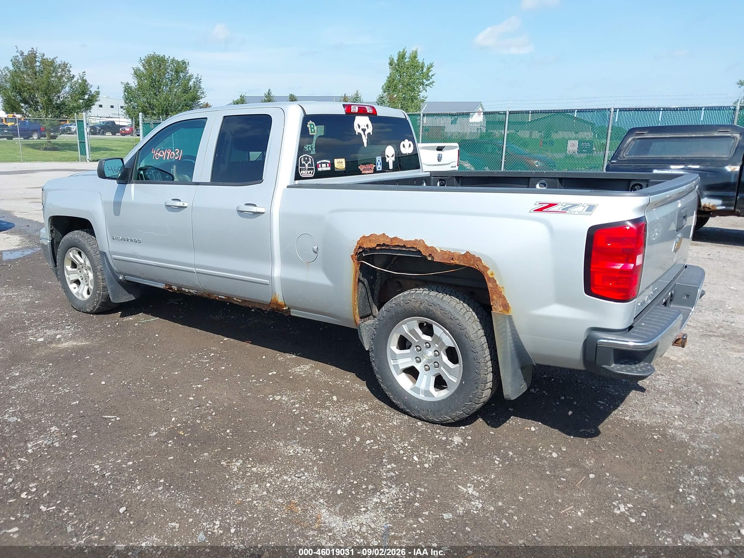 2015 Chevrolet Silverado 1500 Lt Silver vin: 1GCVKREC2FZ214712