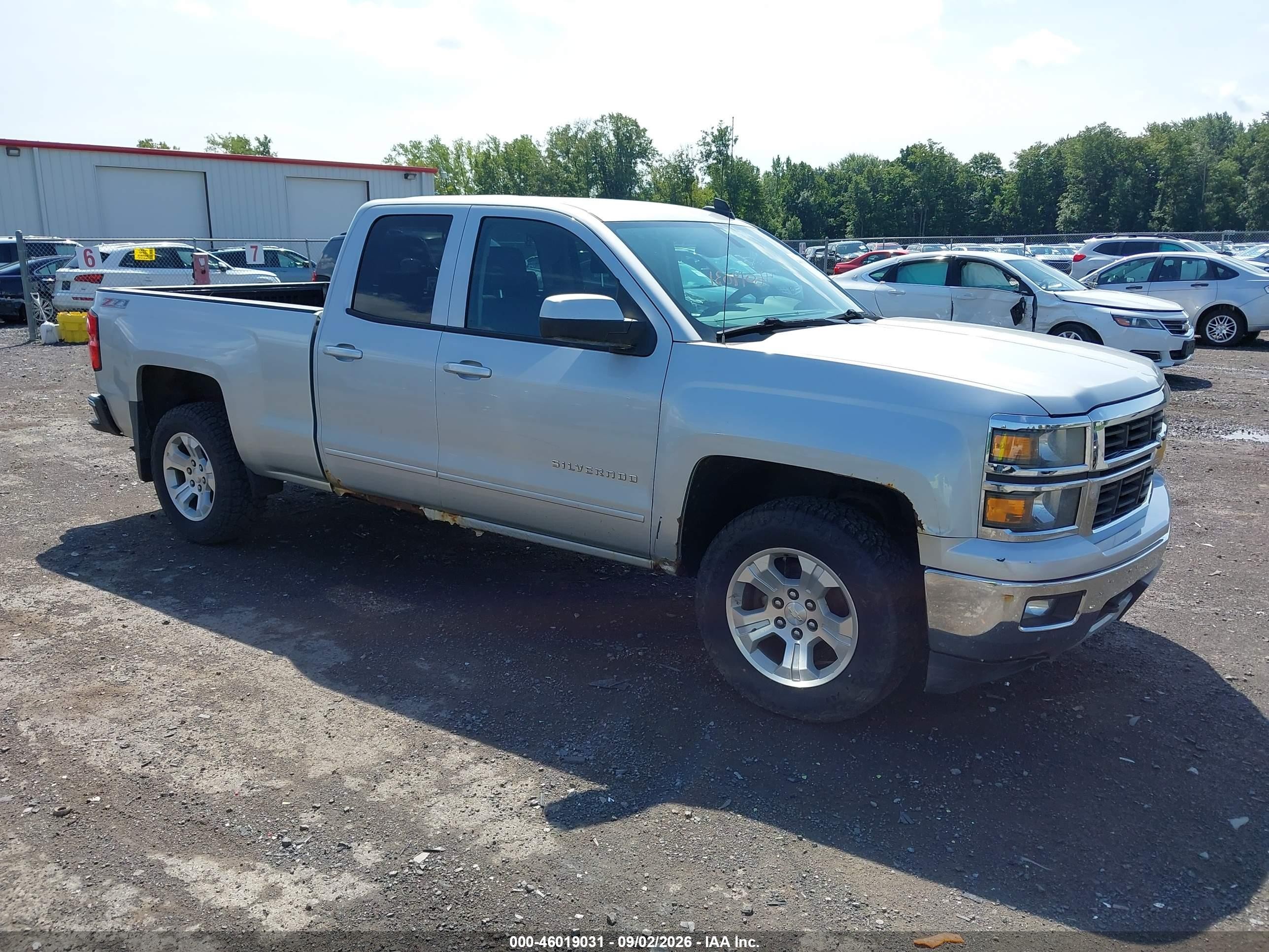 2015 Chevrolet Silverado 1500 Lt Silver vin: 1GCVKREC2FZ214712