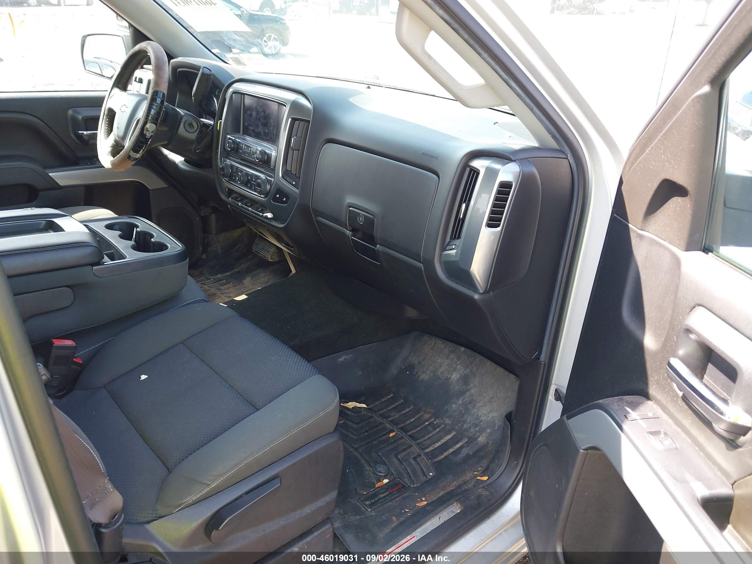 2015 Chevrolet Silverado 1500 Lt Silver vin: 1GCVKREC2FZ214712