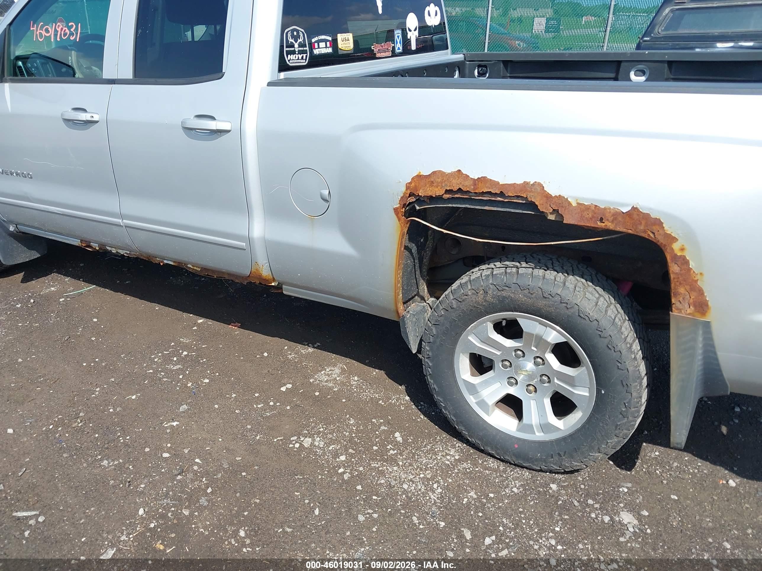 2015 Chevrolet Silverado 1500 Lt Silver vin: 1GCVKREC2FZ214712