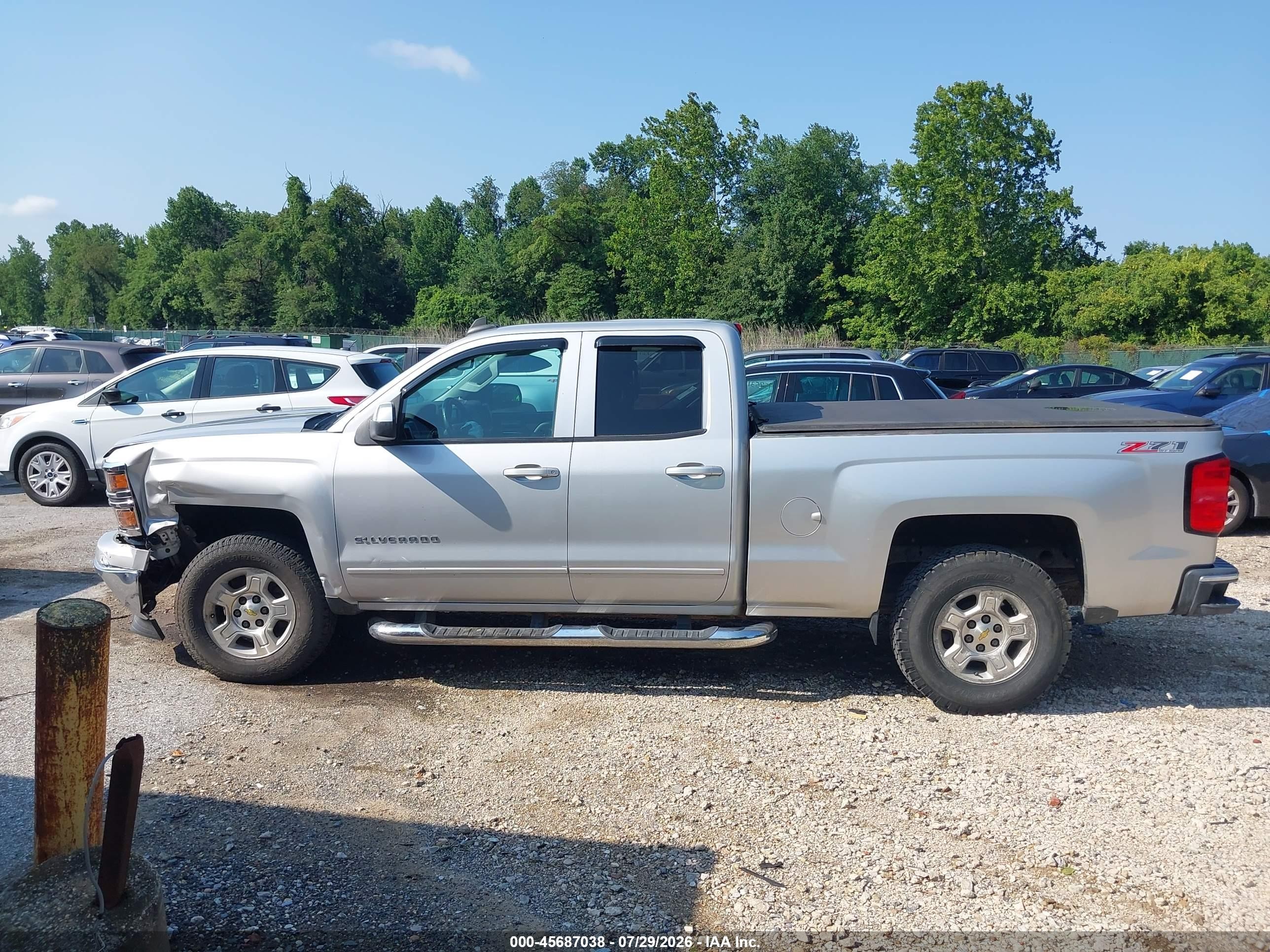 2015 Chevrolet Silverado 1500 Lt Silver vin: 1GCVKREC2FZ221207