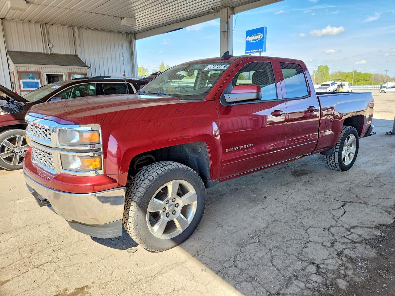 2015 Chevrolet Silverado K1500 Lt Burgundy vin: 1GCVKREC2FZ222809