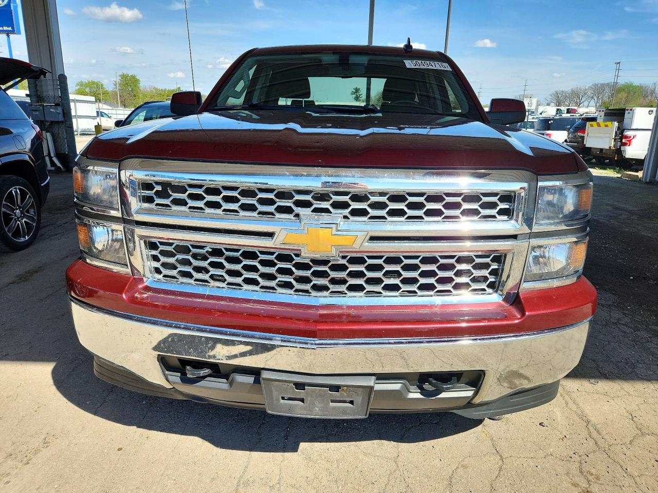 2015 Chevrolet Silverado K1500 Lt Burgundy vin: 1GCVKREC2FZ222809