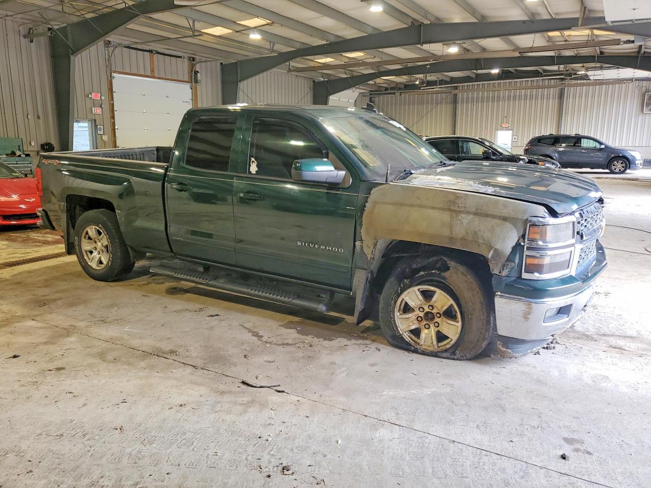 2015 Chevrolet Silverado K1500 Lt Green vin: 1GCVKREC2FZ222874