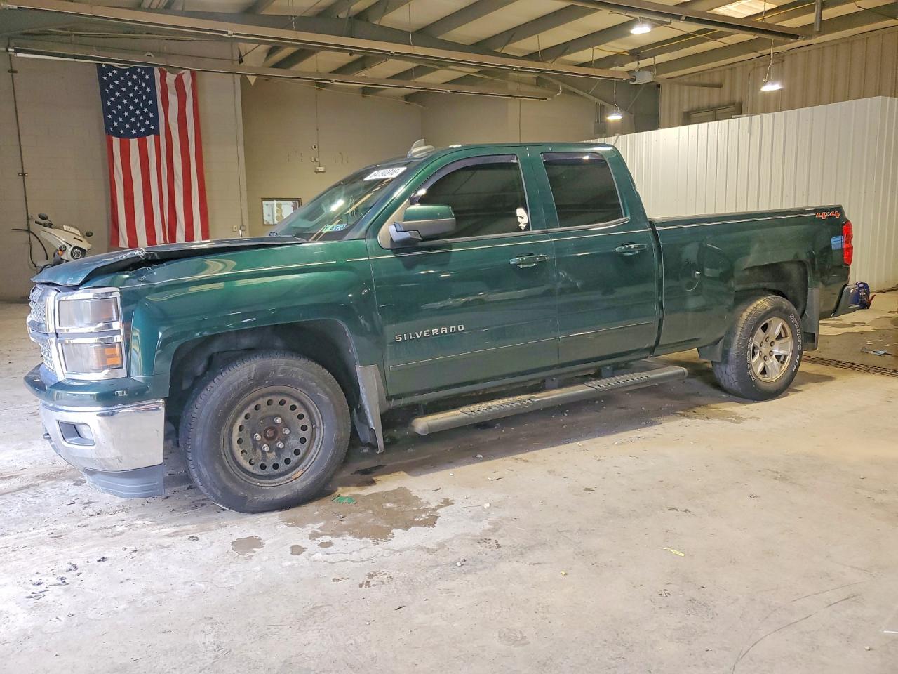 2015 Chevrolet Silverado K1500 Lt Green vin: 1GCVKREC2FZ222874