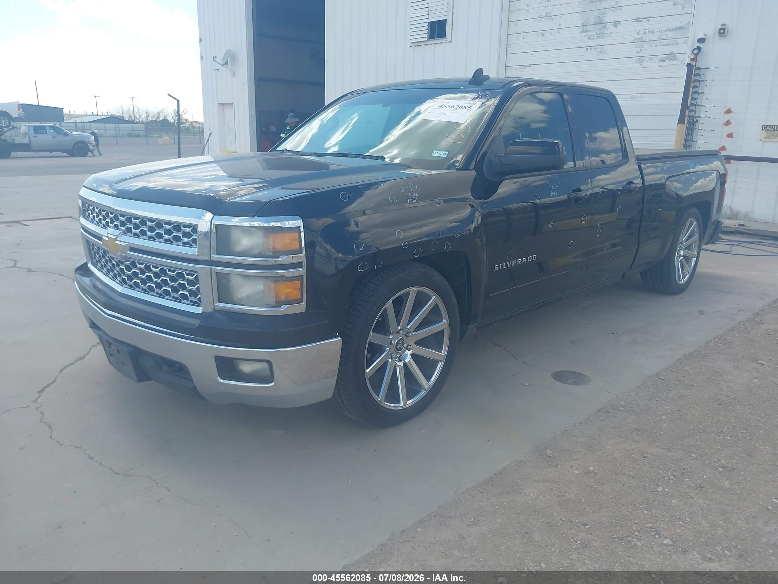 2015 Chevrolet Silverado 1500 Lt Black vin: 1GCVKREC2FZ225886