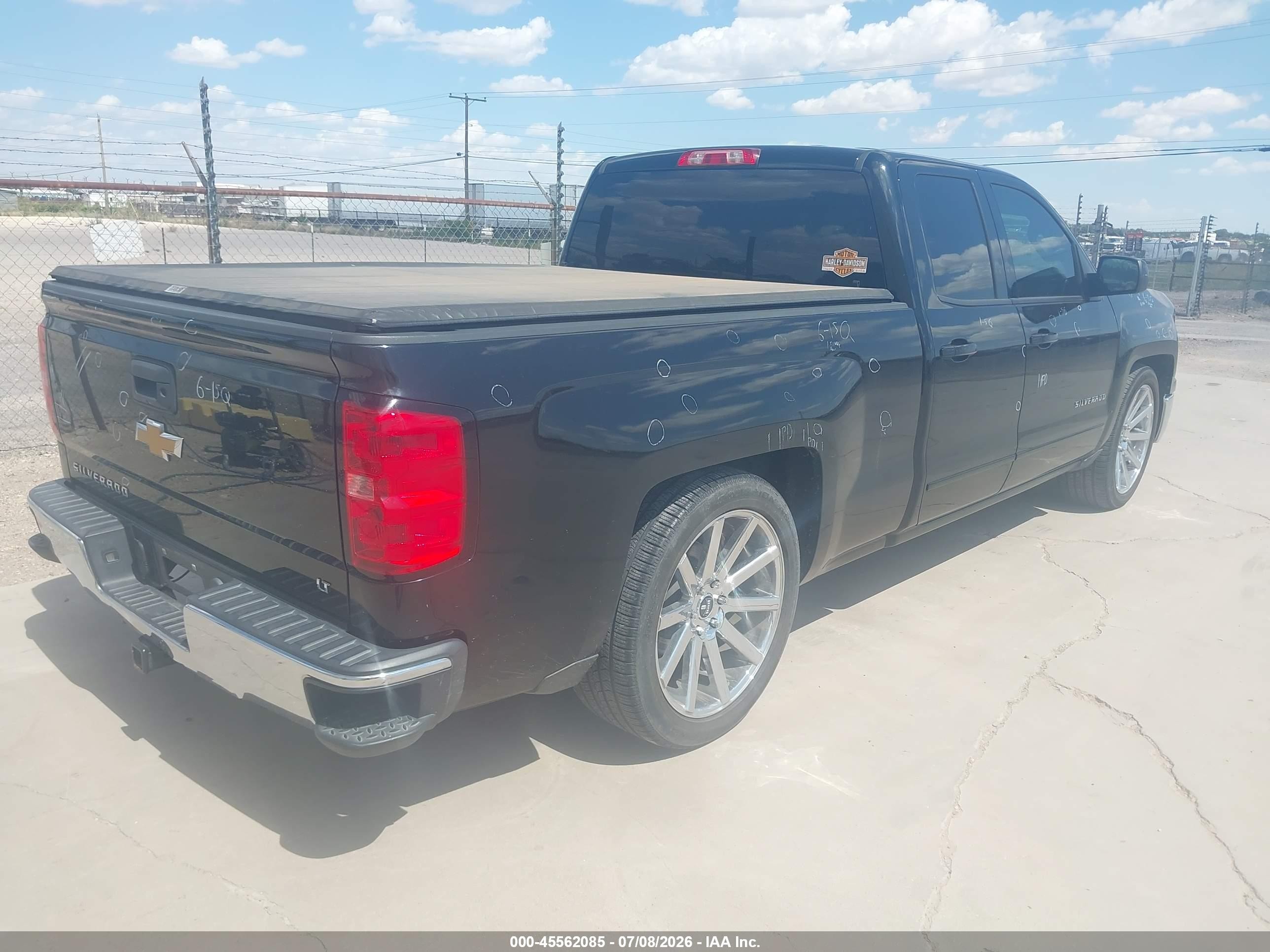 2015 Chevrolet Silverado 1500 Lt Black vin: 1GCVKREC2FZ225886