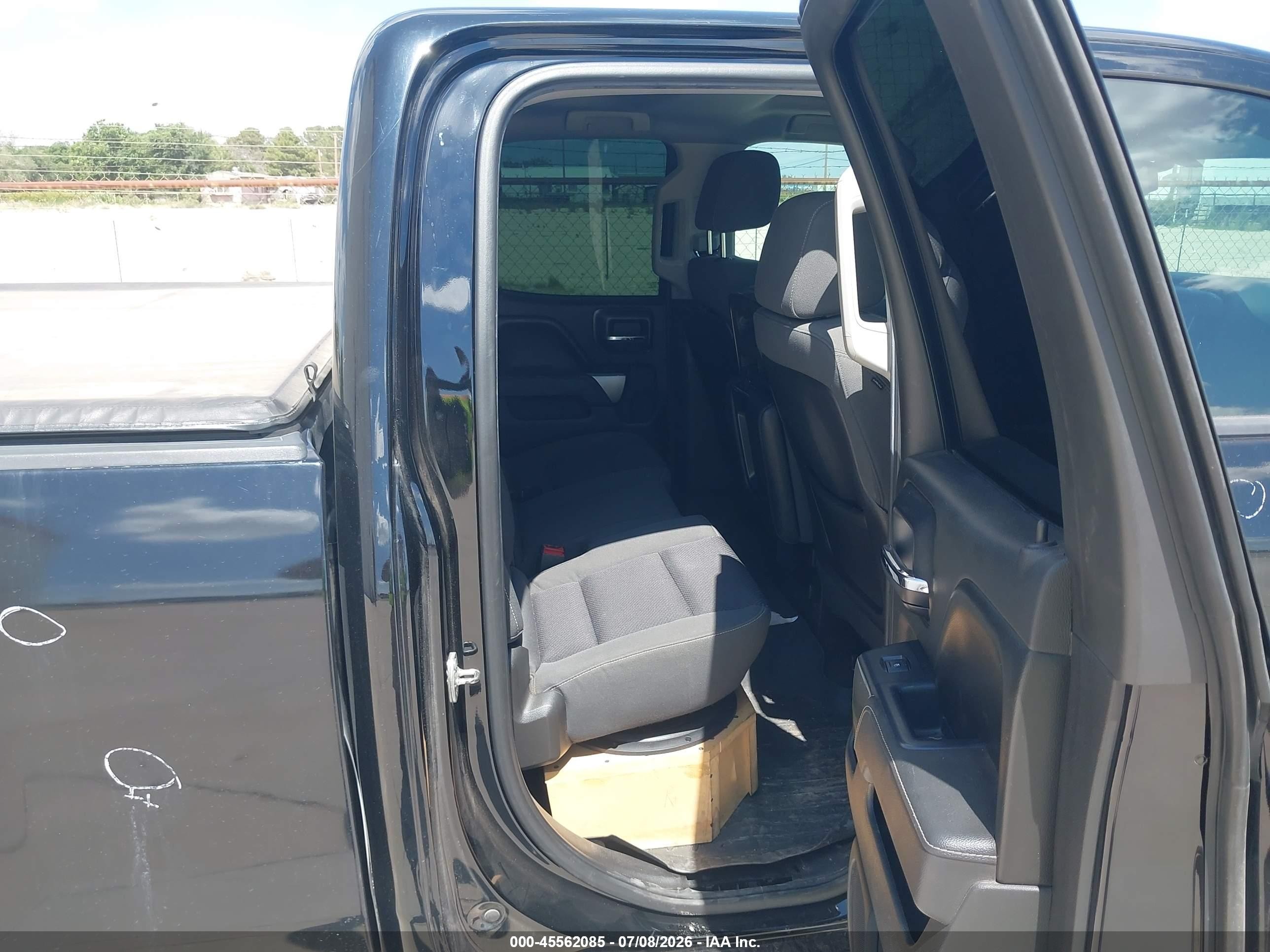 2015 Chevrolet Silverado 1500 Lt Black vin: 1GCVKREC2FZ225886