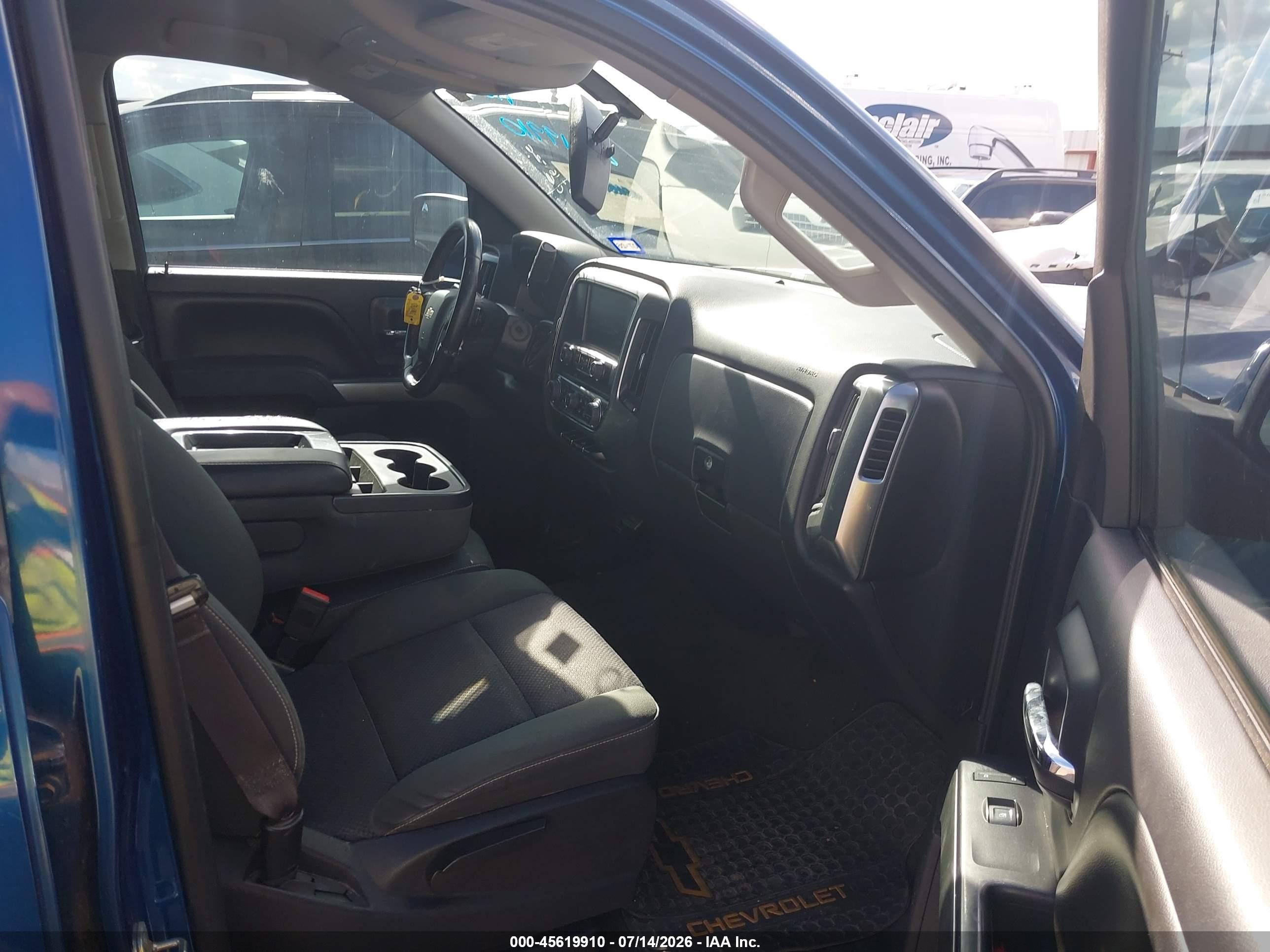 2015 Chevrolet Silverado 1500 Lt Blue vin: 1GCVKREC2FZ229582