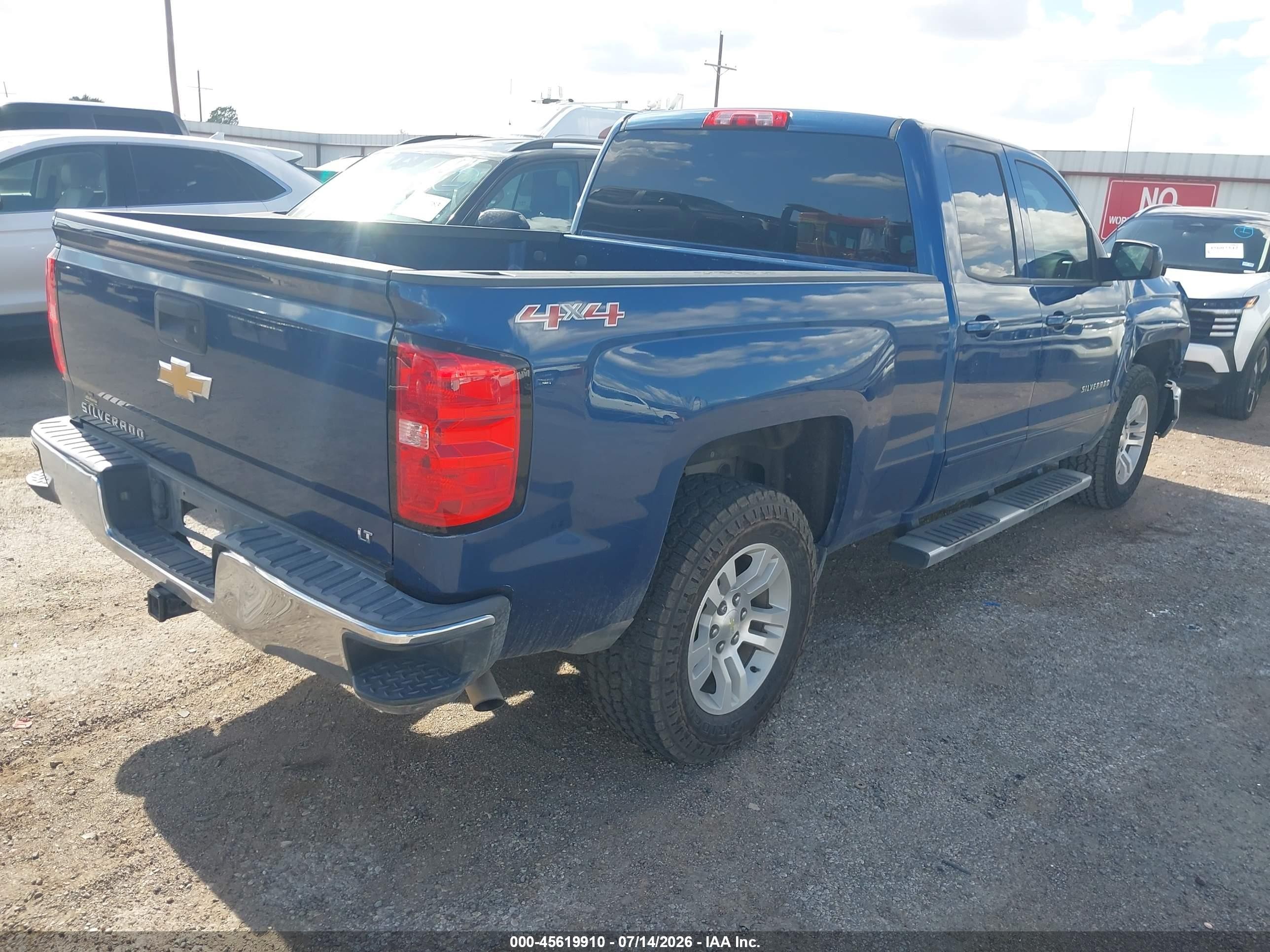 2015 Chevrolet Silverado 1500 Lt Blue vin: 1GCVKREC2FZ229582