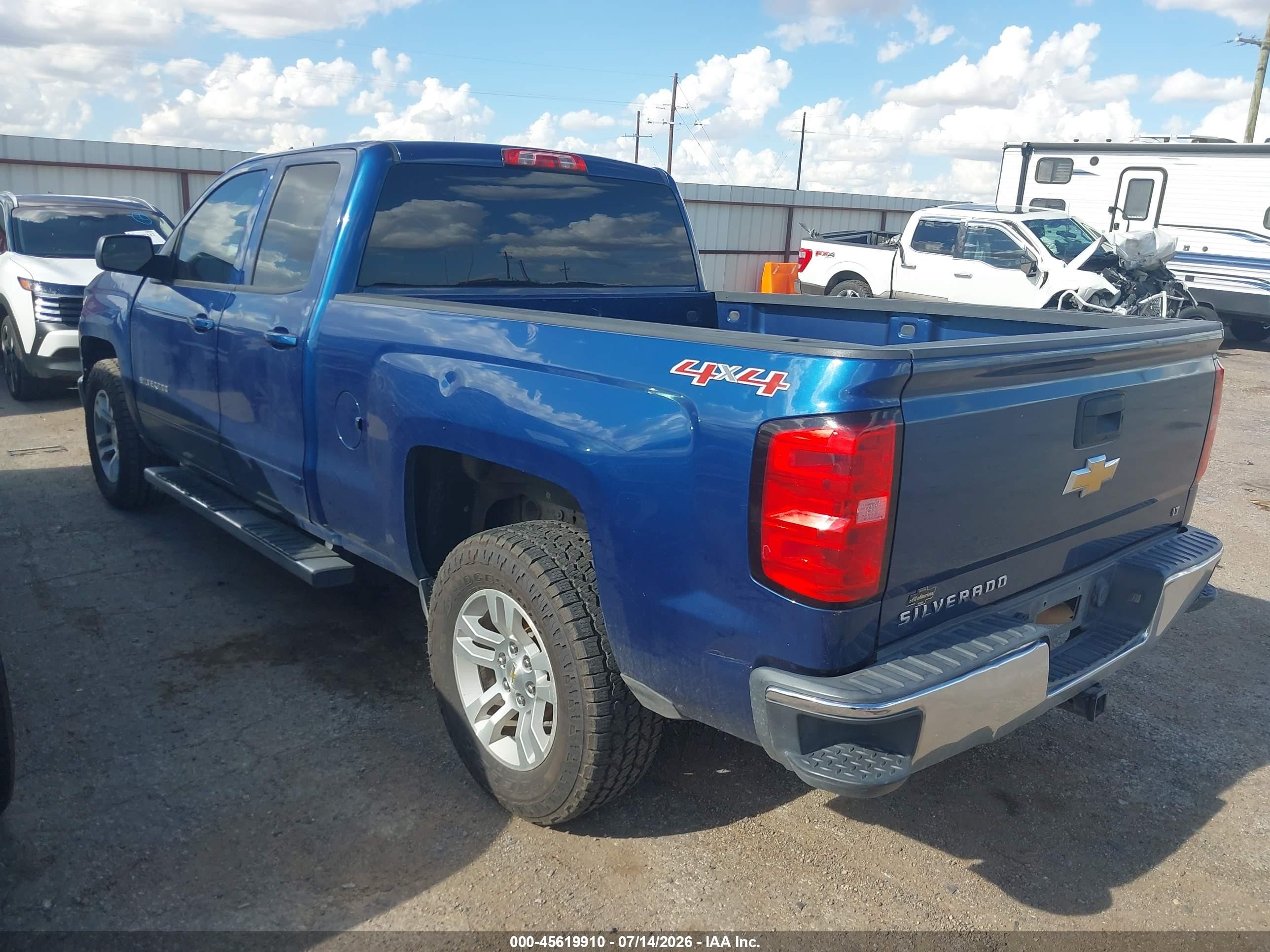 2015 Chevrolet Silverado 1500 Lt Blue vin: 1GCVKREC2FZ229582